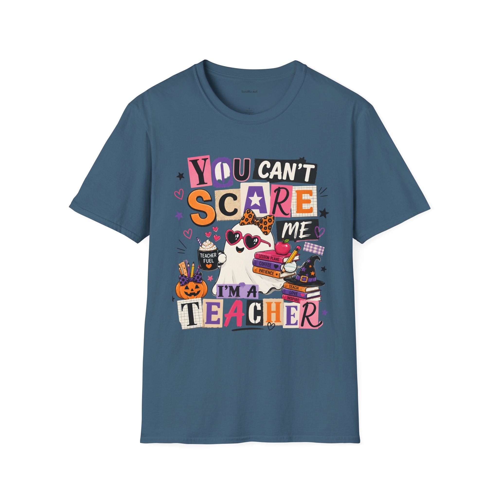 Teacher Halloween T-Shirt - "You Can't Scare Me, I'm a Teacher" Tee