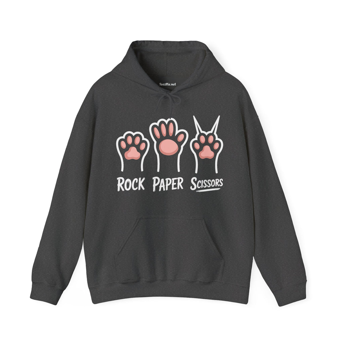 Rock Paper Scissors Cat Unisex Heavy Blend™ Hooded Sweatshirt
