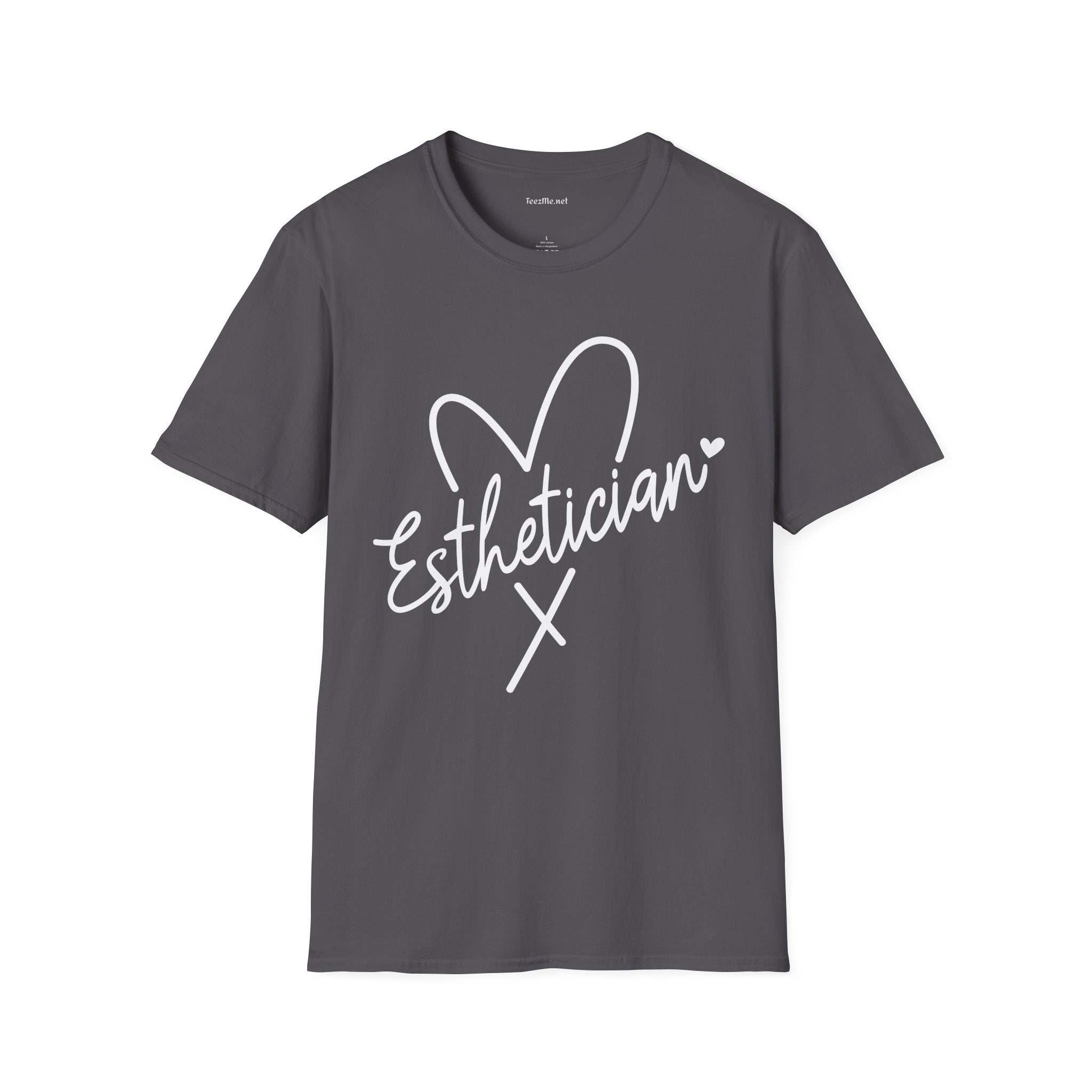 Esthetician with heart 01 Unisex Soft Style T-Shirt 100% Cotton Graphic