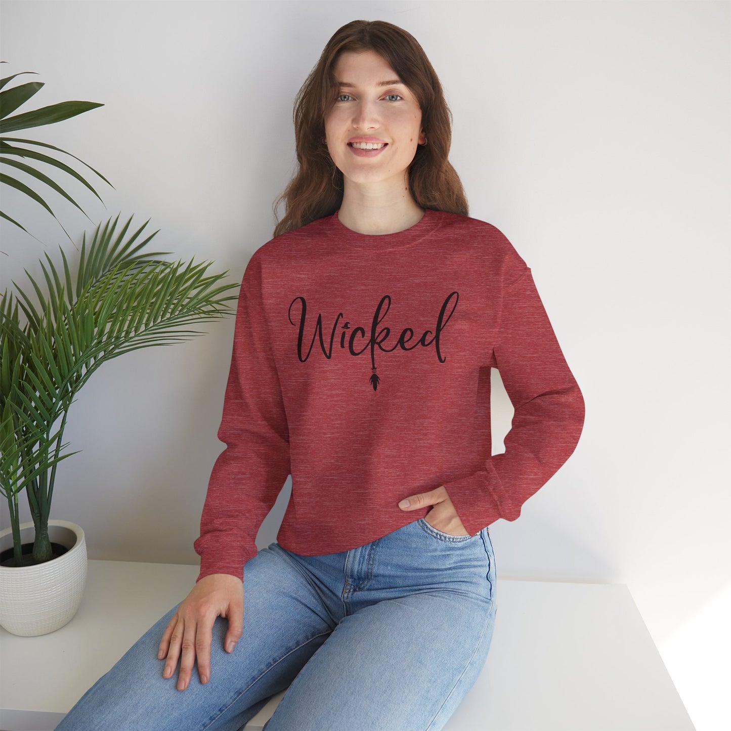 Wicked (black) Unisex Heavy Blend™ Crewneck Sweatshirt Graphic