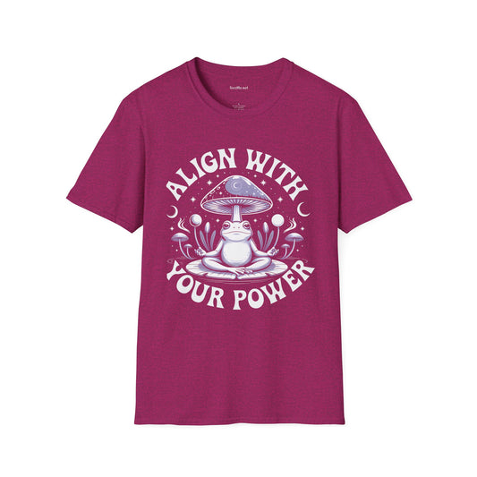 Align With Your Power Frog 01 Unisex Softstyle T-Shirt 100% Cotton