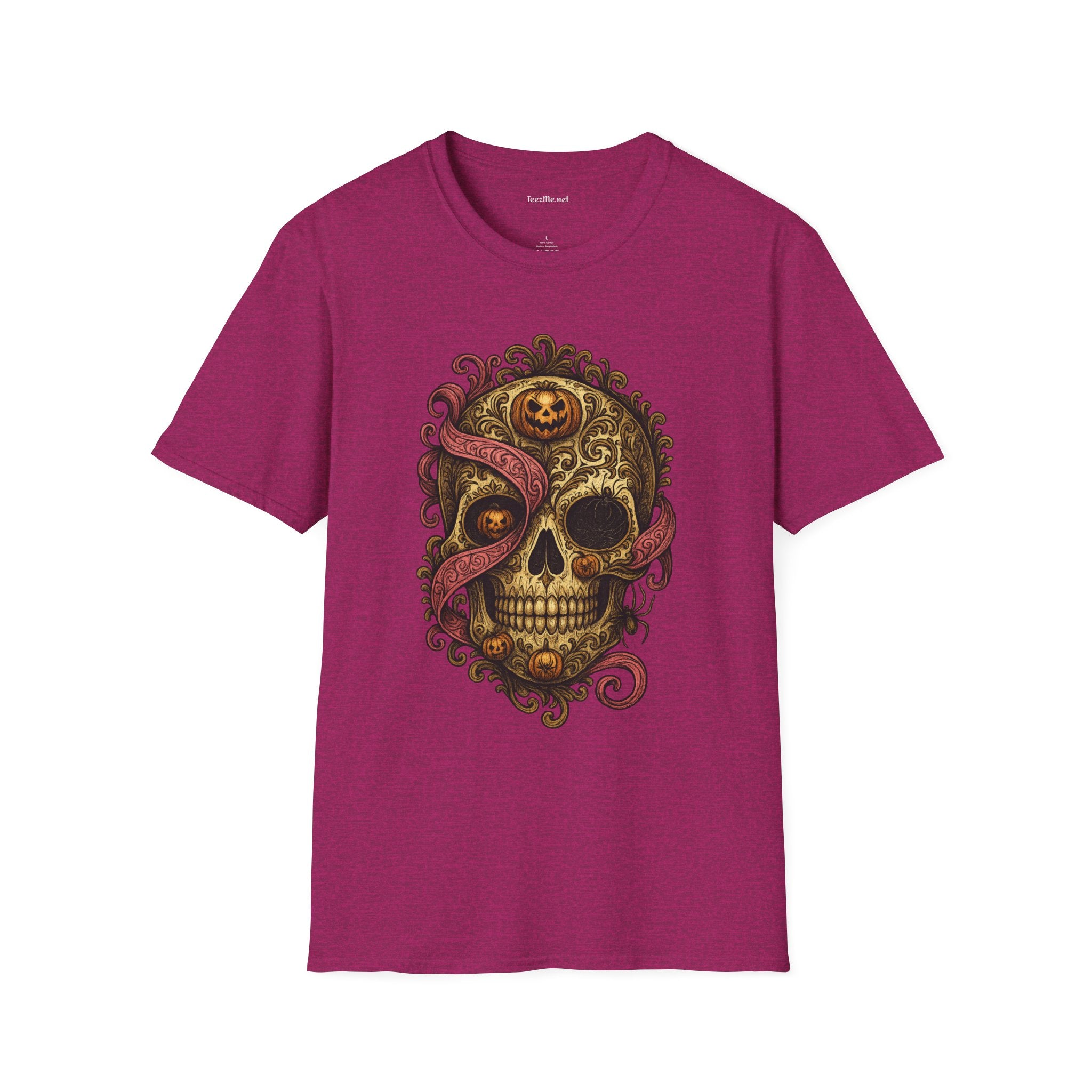 Sugar Skull & Tentacles T-Shirt — Gothic Day of the Dead Skull Tee