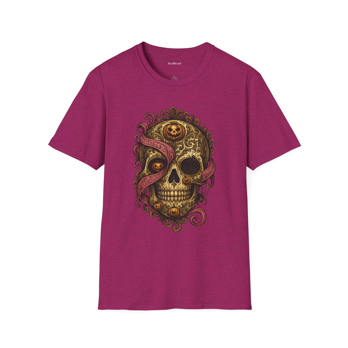Sugar Skull & Tentacles T-Shirt — Gothic Day of the Dead Skull Tee