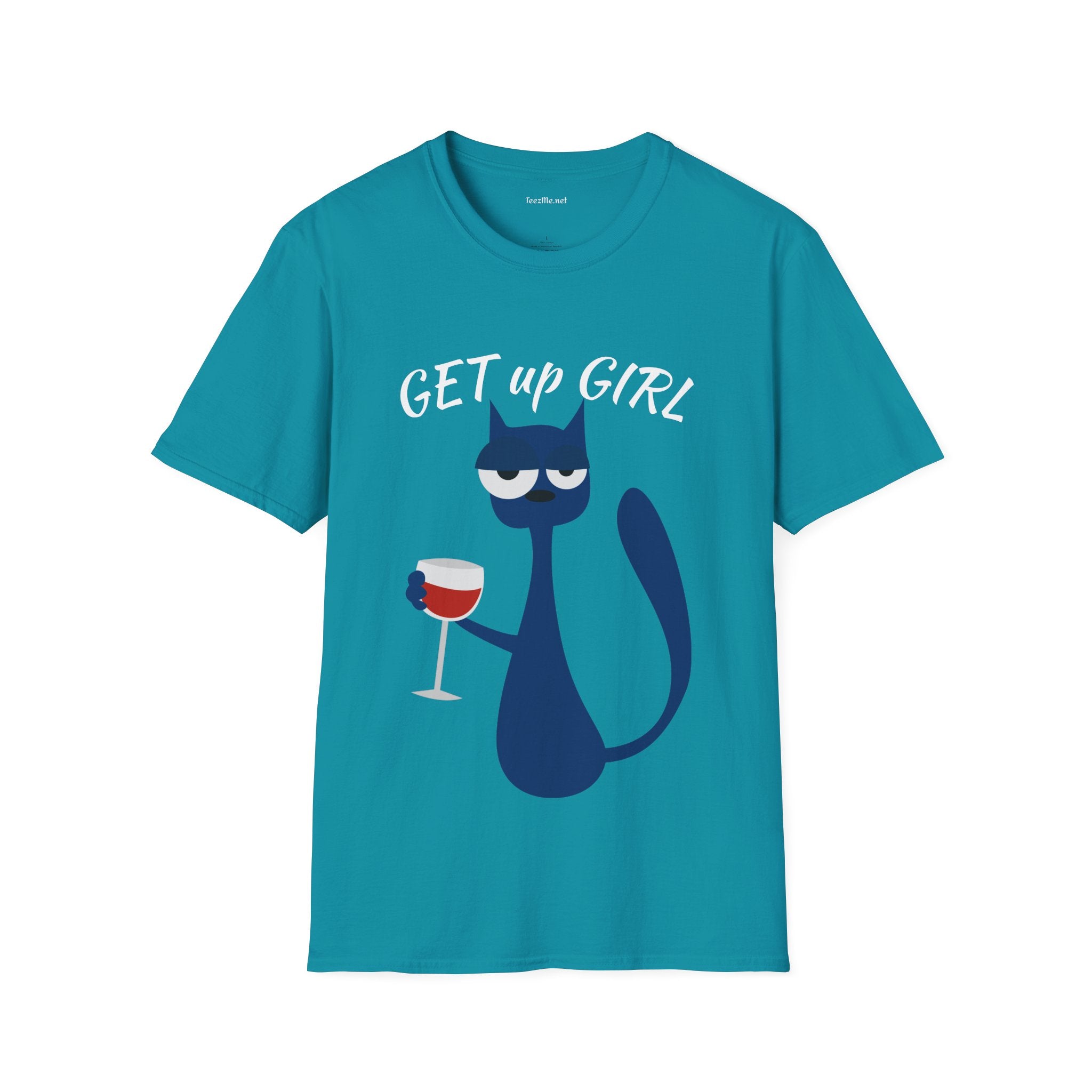 GET up GIRL - Unisex Soft-Style Cotton Tee 100% Cotton Graphic