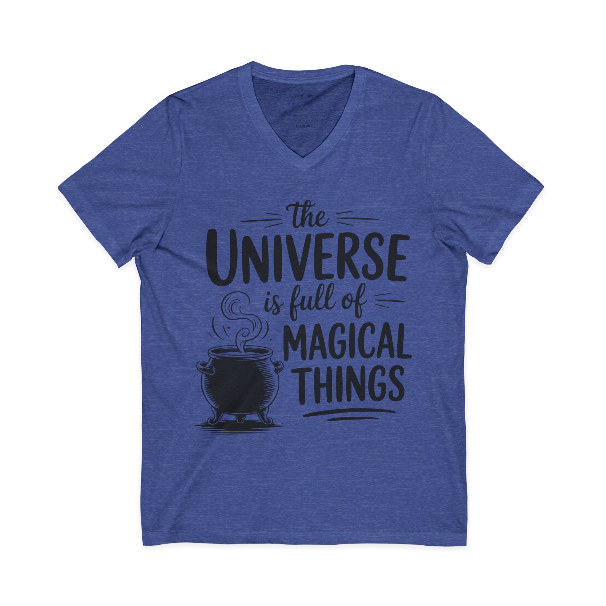 Magical Things V-Neck Tee — "The Universe Is Full of Magical Things"