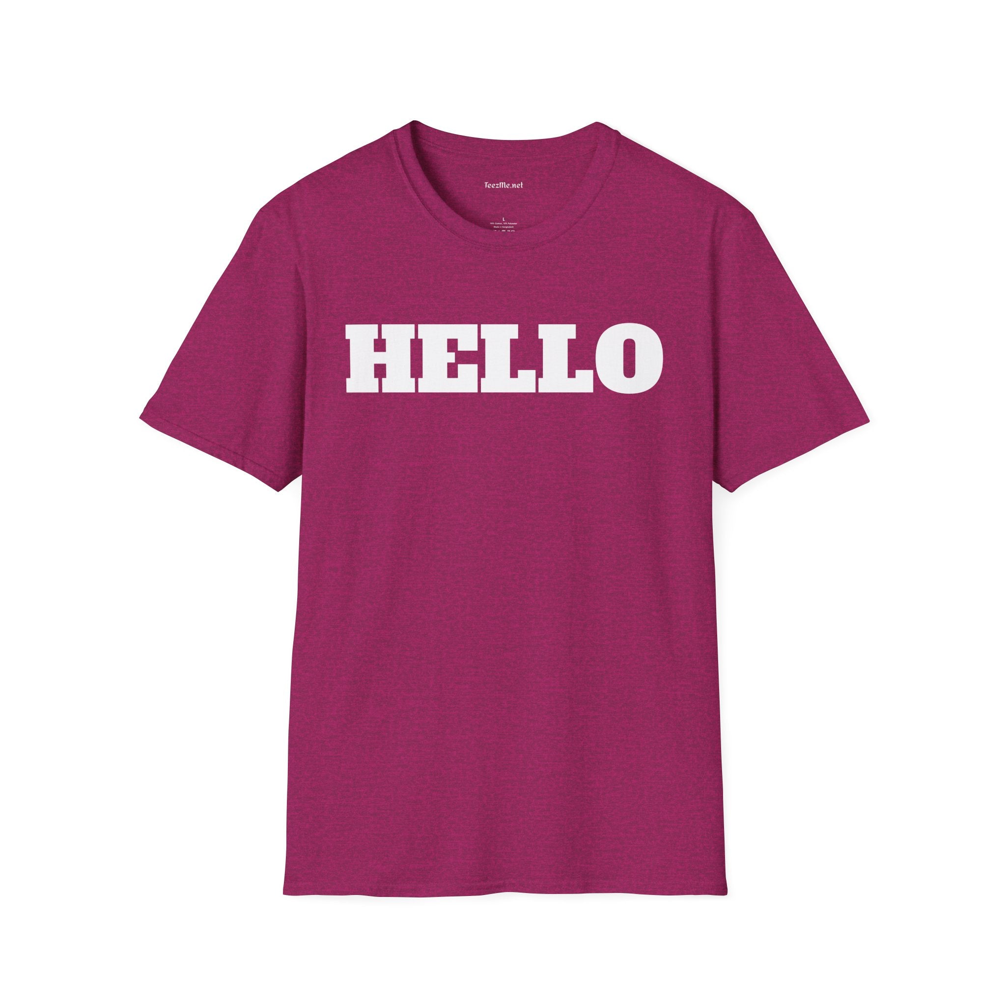 HELLO - Unisex Softstyle T-Shirt 100% Cotton Graphic