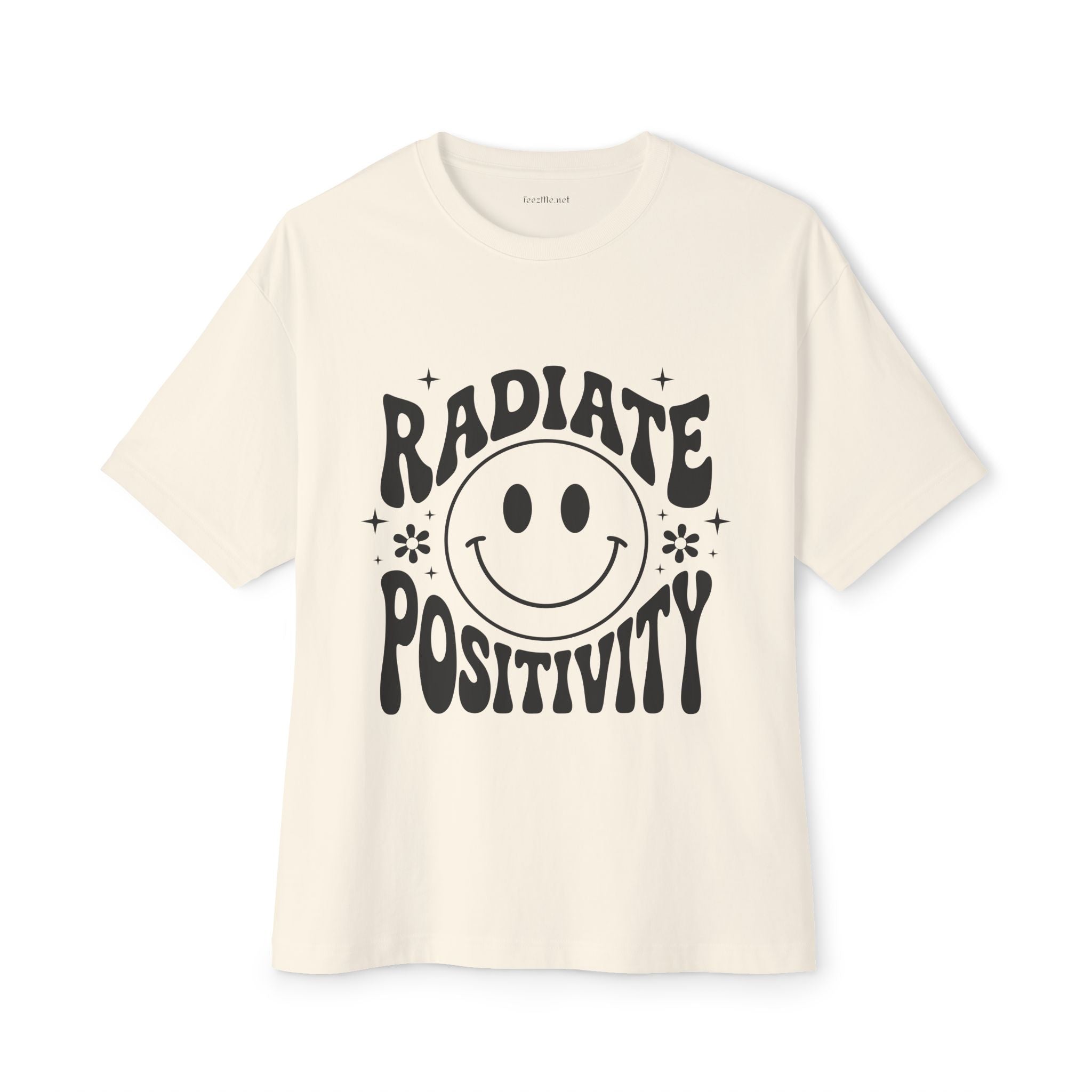 Radiate Positivity :) Unisex Oversized Boxy Tee