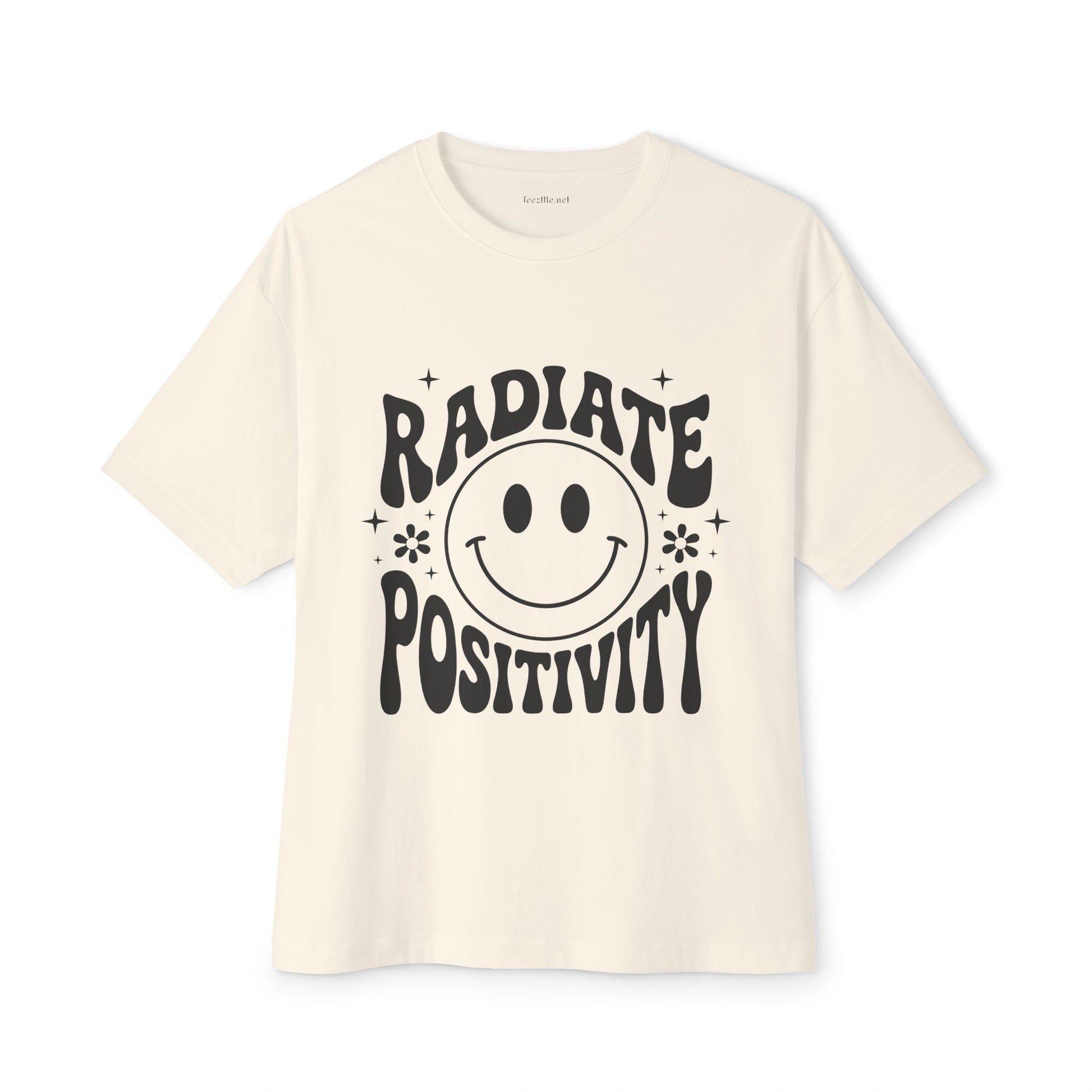 Radiate Positivity :) Unisex Oversized Boxy Tee