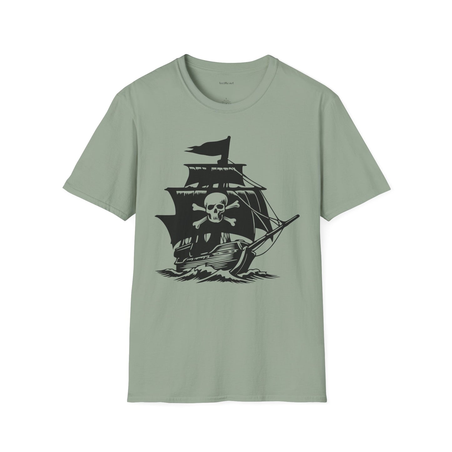 Pirate Ship  - Unisex Softstyle T-Shirt 100% Cotton Graphic