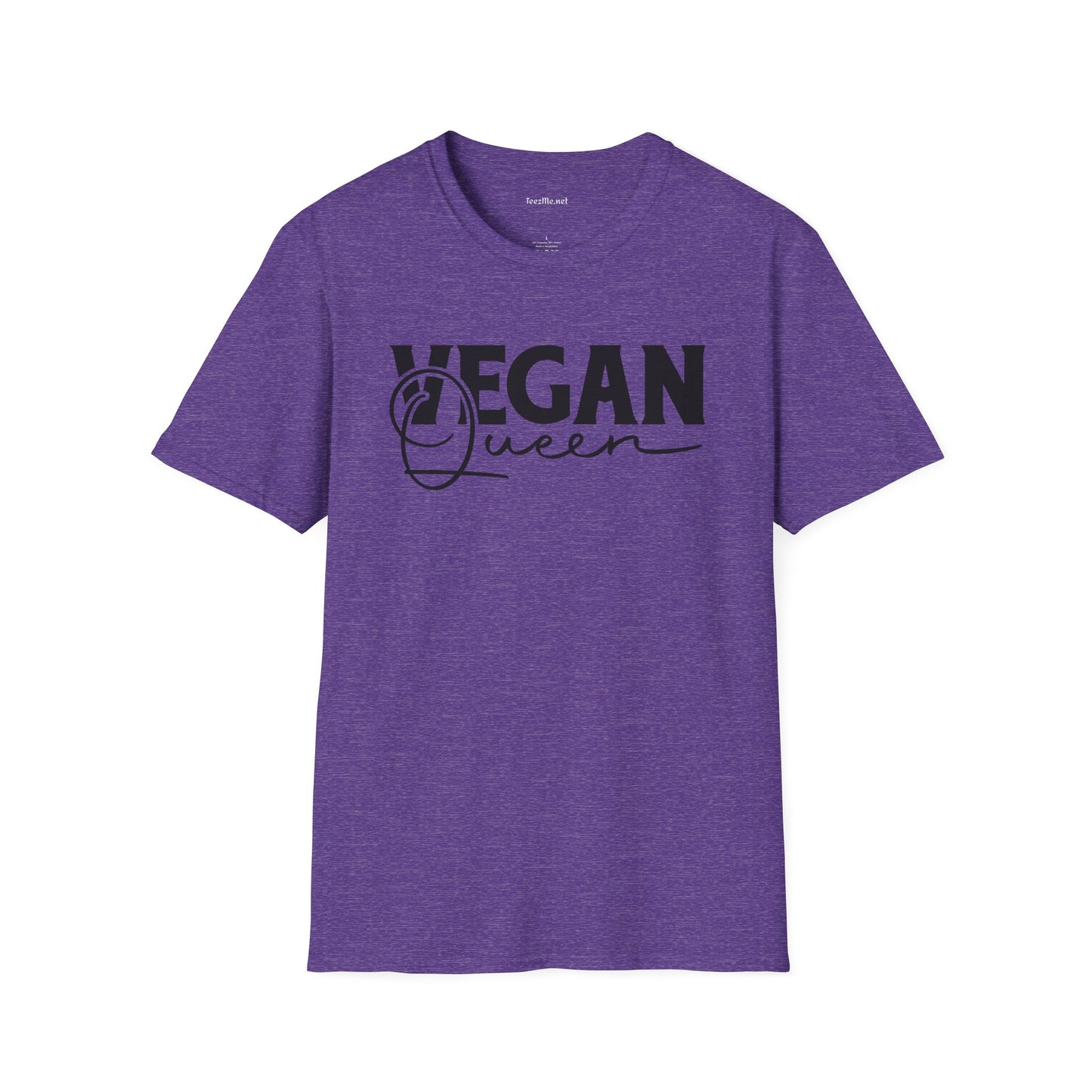 Vegan Queen Unisex Softstyle T-Shirt 100% Cotton Graphic