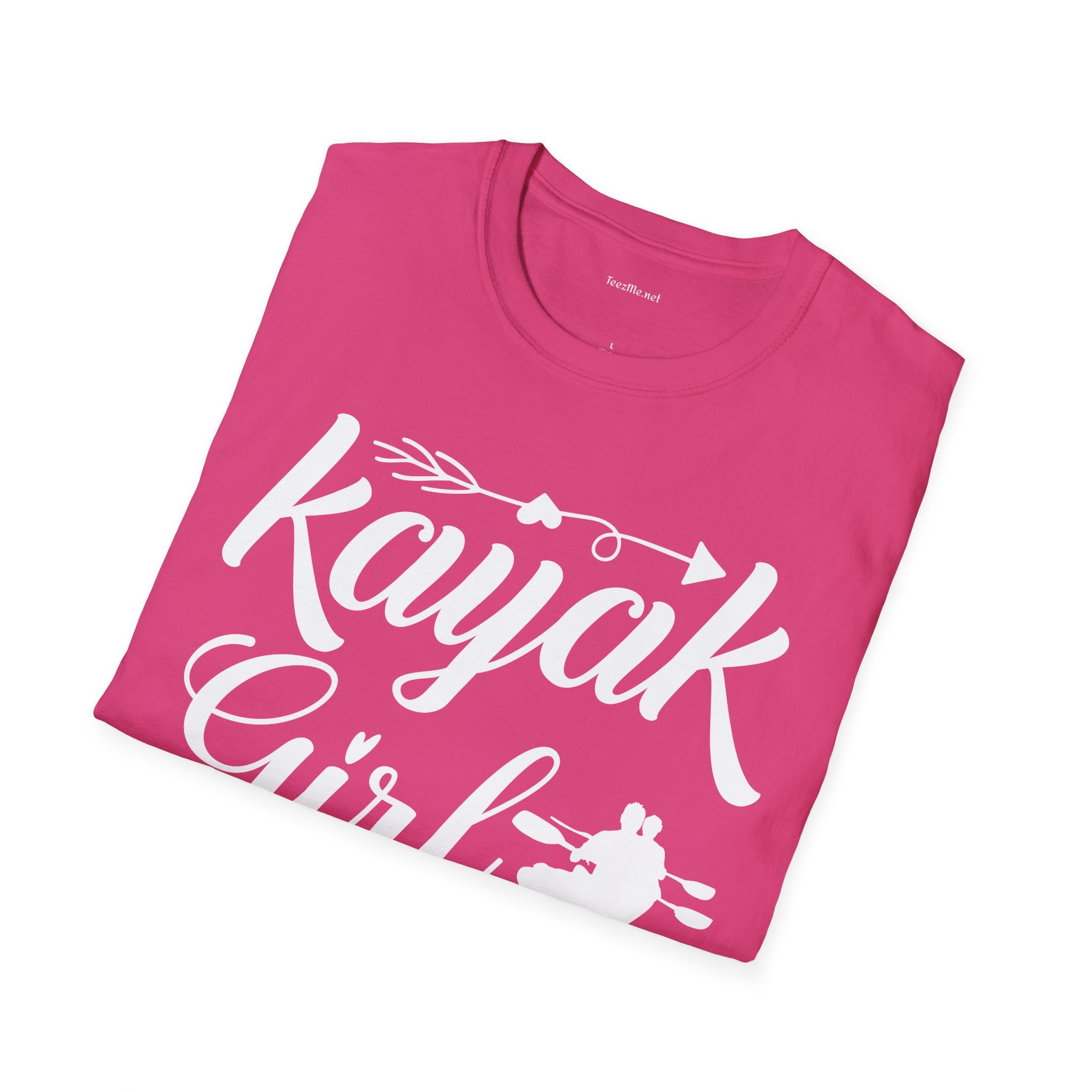 Kayak Girl - Unisex Softstyle T-Shirt 100% Cotton Graphic