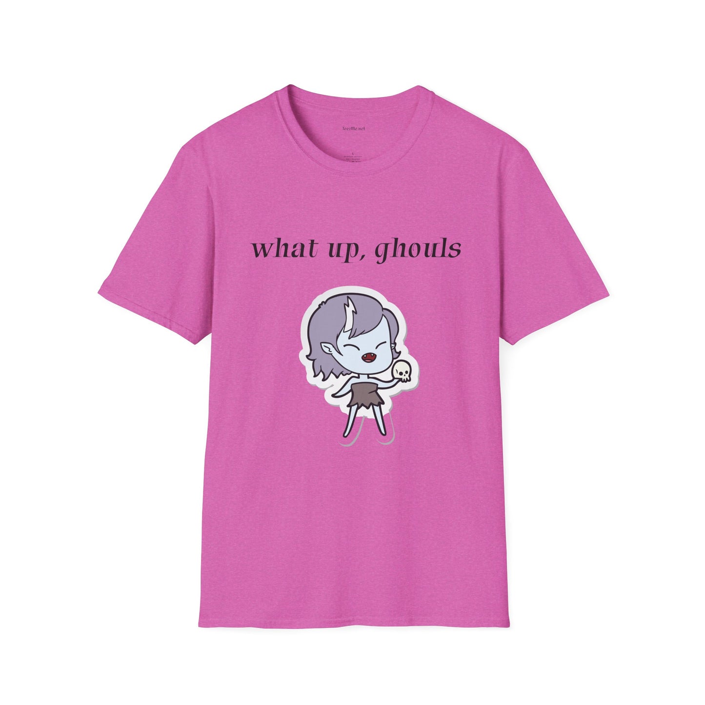 What up, ghouls - Unisex Softstyle T-Shirt 100% Cotton Graphic