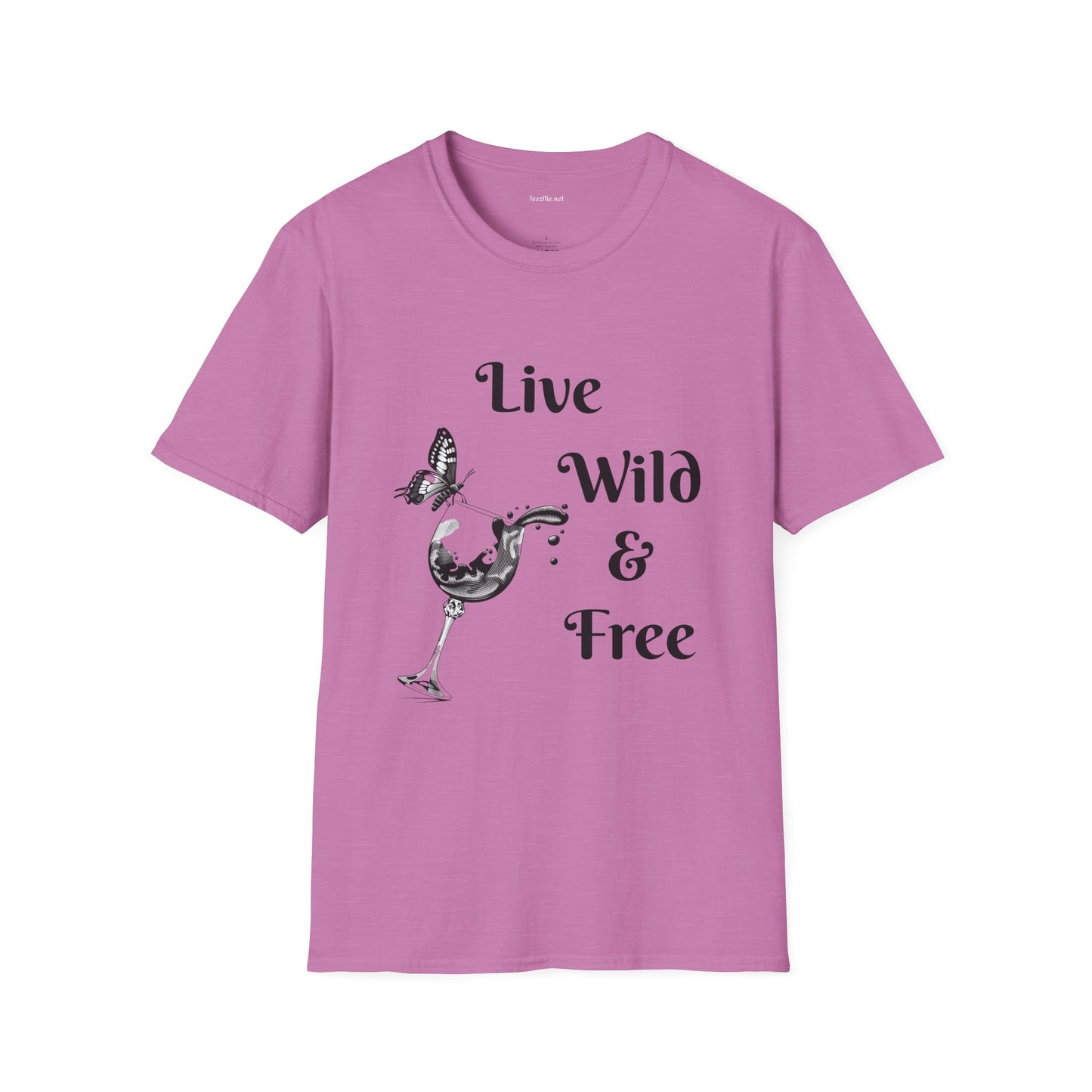 Live Wild & Free -  Unisex Softstyle T-Shirt 100% Cotton Graphic