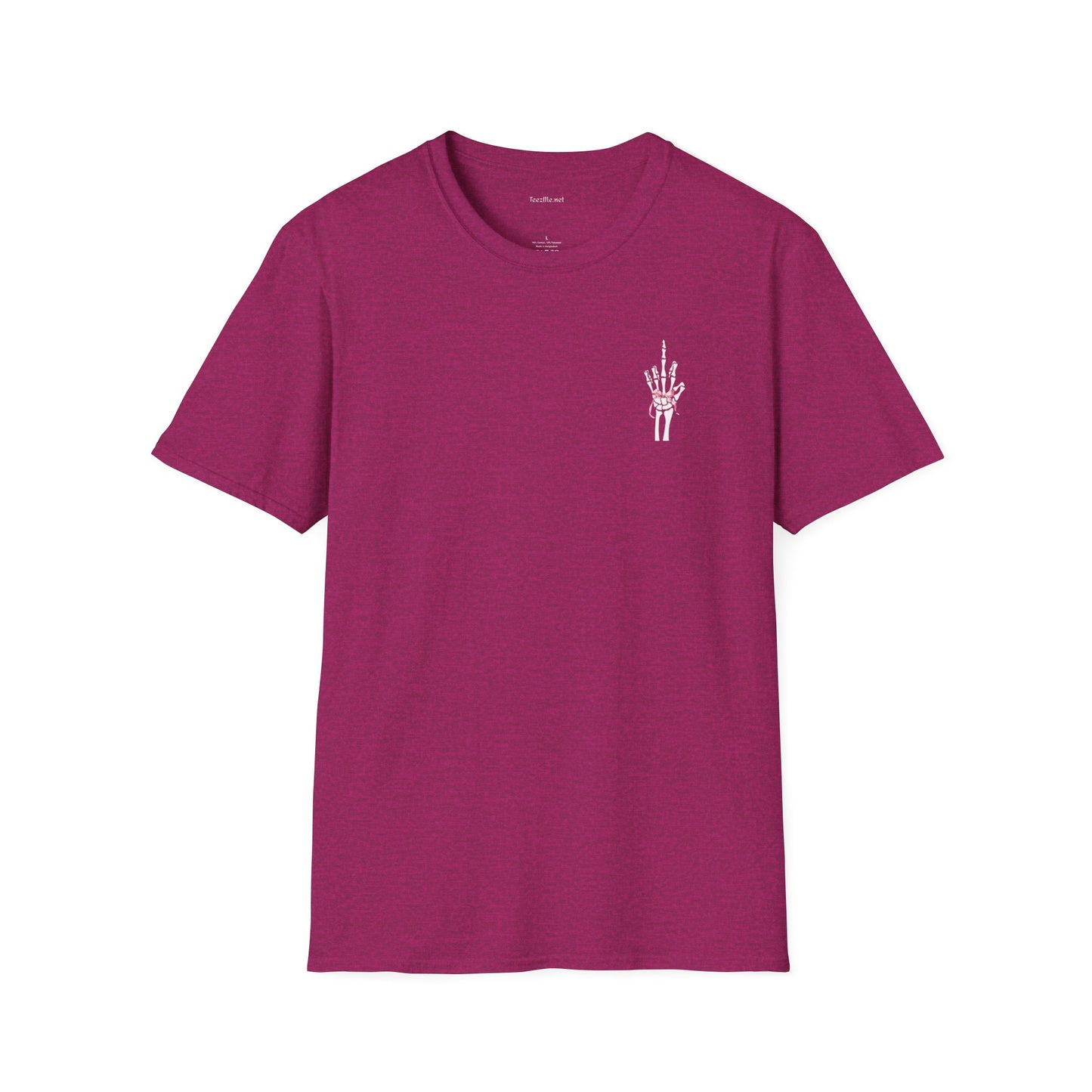 Finger with Pink Ribbon - Unisex Softstyle T-Shirt 100% Cotton Graphic