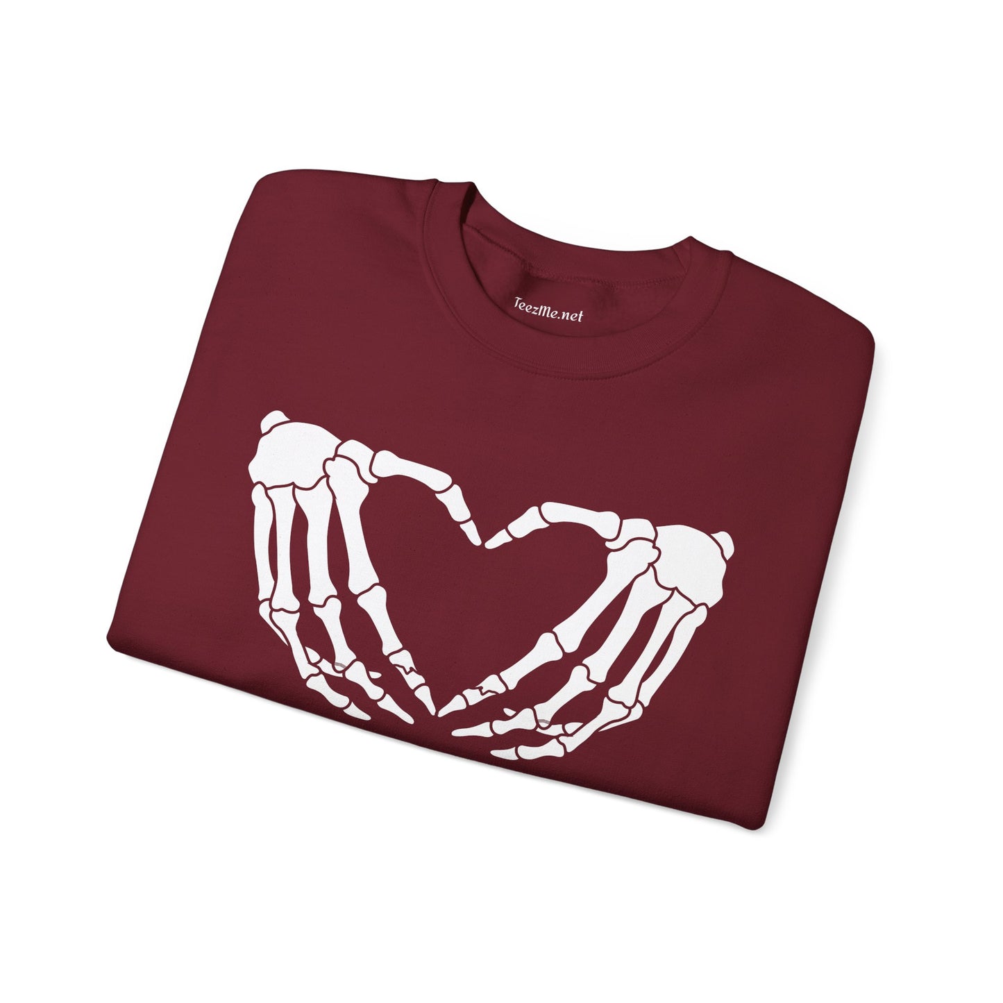 Skeleton Heart Hand Unisex Heavy Blend™ Crewneck Sweatshirt