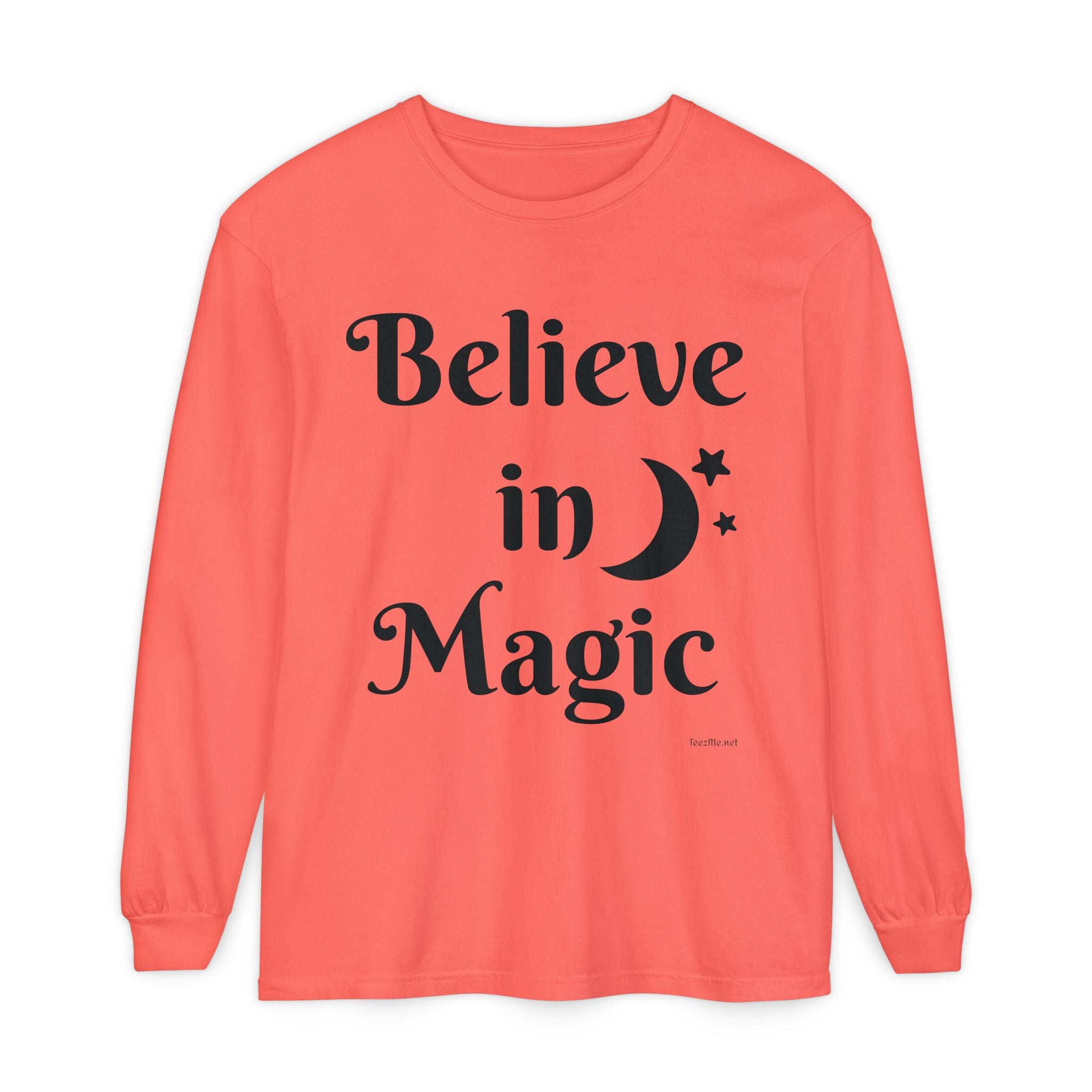 Believe in Magic - Unisex Garment-dyed Long Sleeve T-Shirt