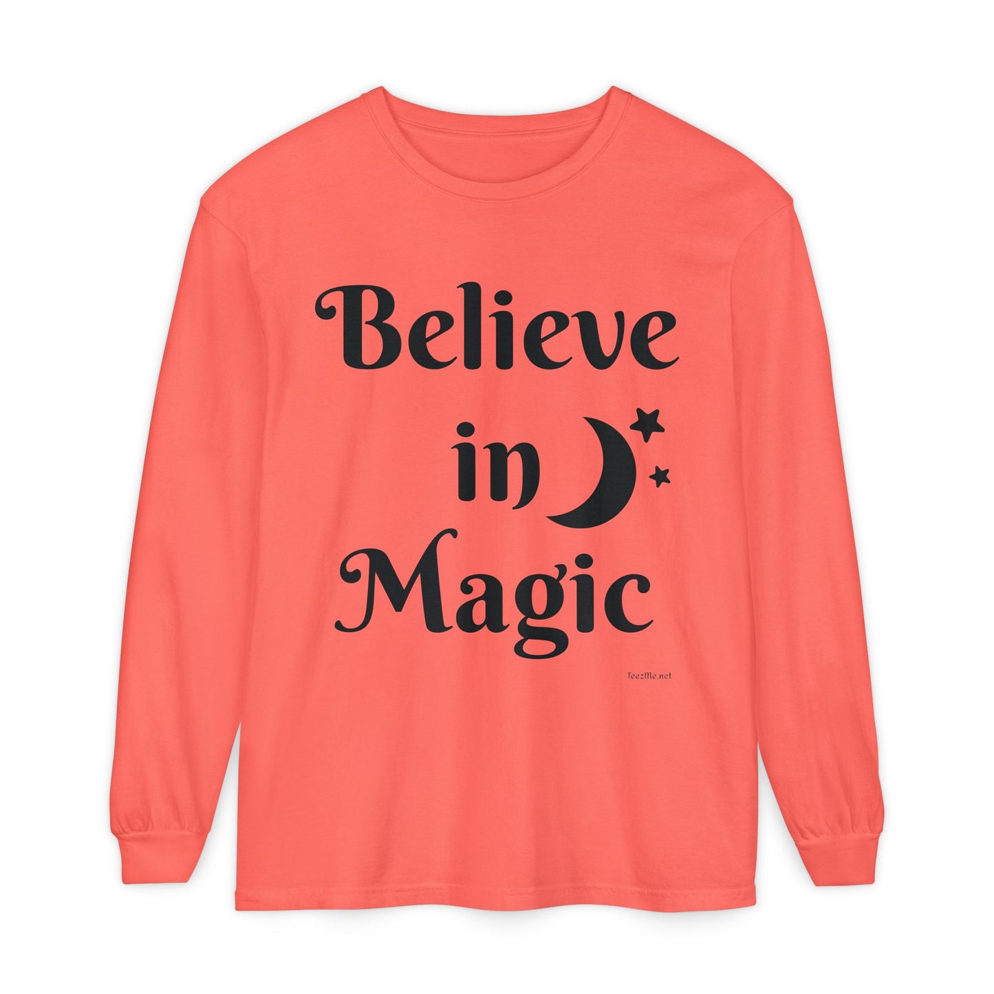 Believe in Magic - Unisex Garment-dyed Long Sleeve T-Shirt