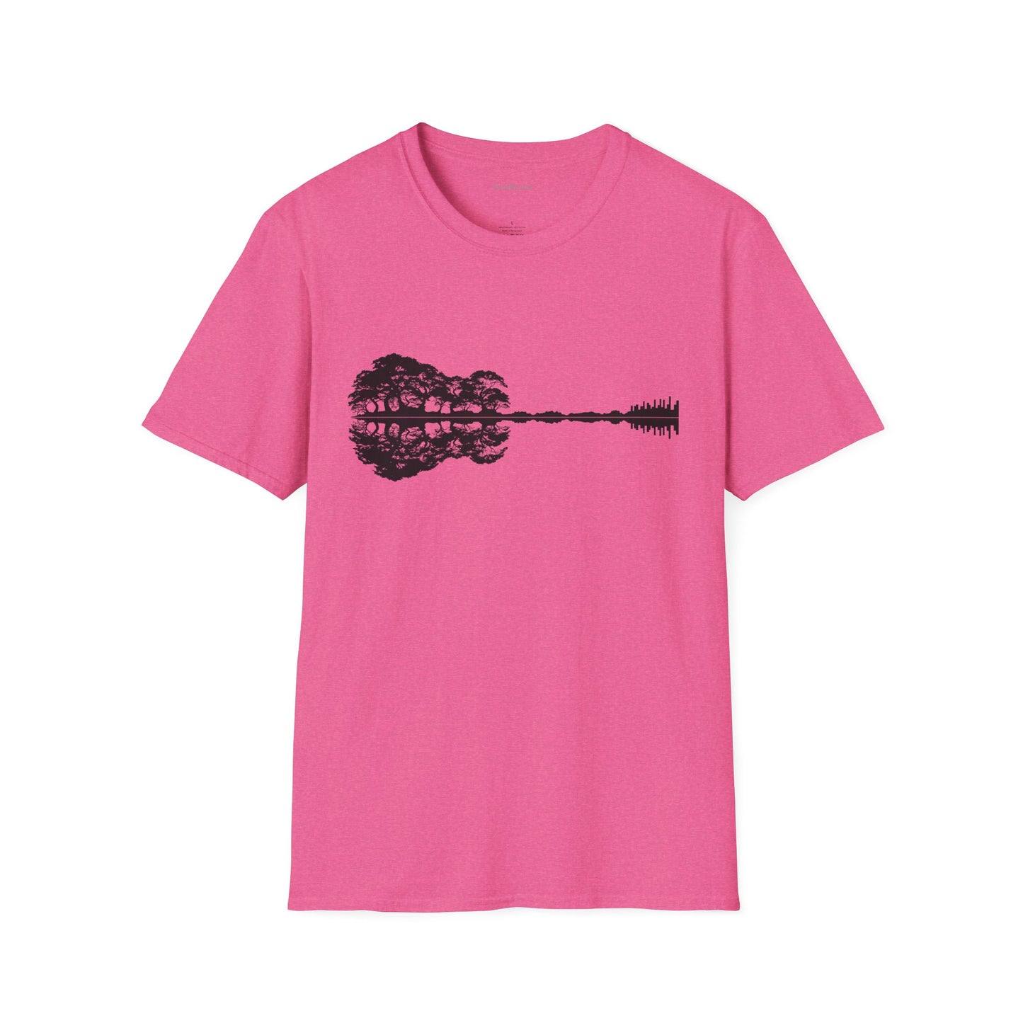 Lake Shadow Guitar Unisex Softstyle T-Shirt 100% Cotton Graphic