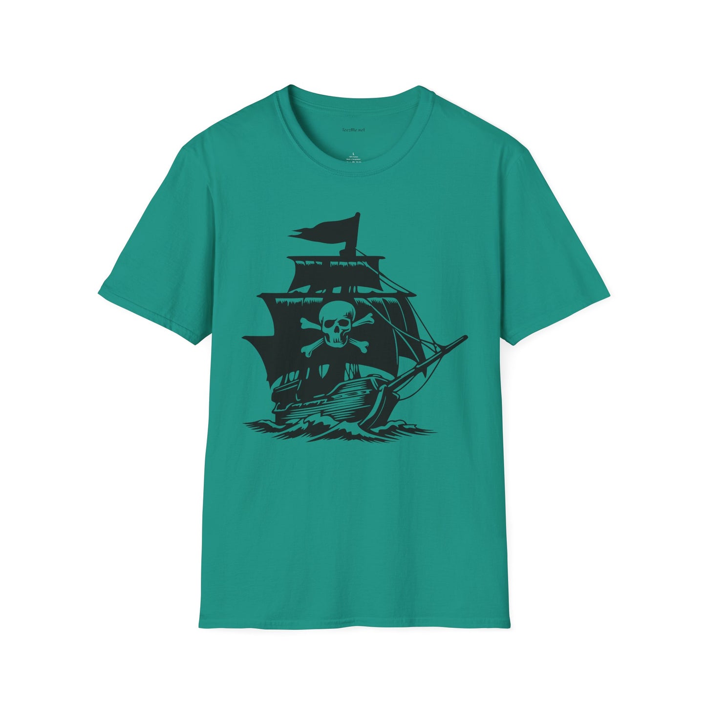 Pirate Ship  - Unisex Softstyle T-Shirt 100% Cotton Graphic