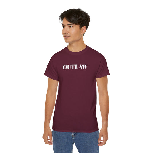 OUTLAW - Unisex Ultra Cotton Tee 100% Cotton Graphic