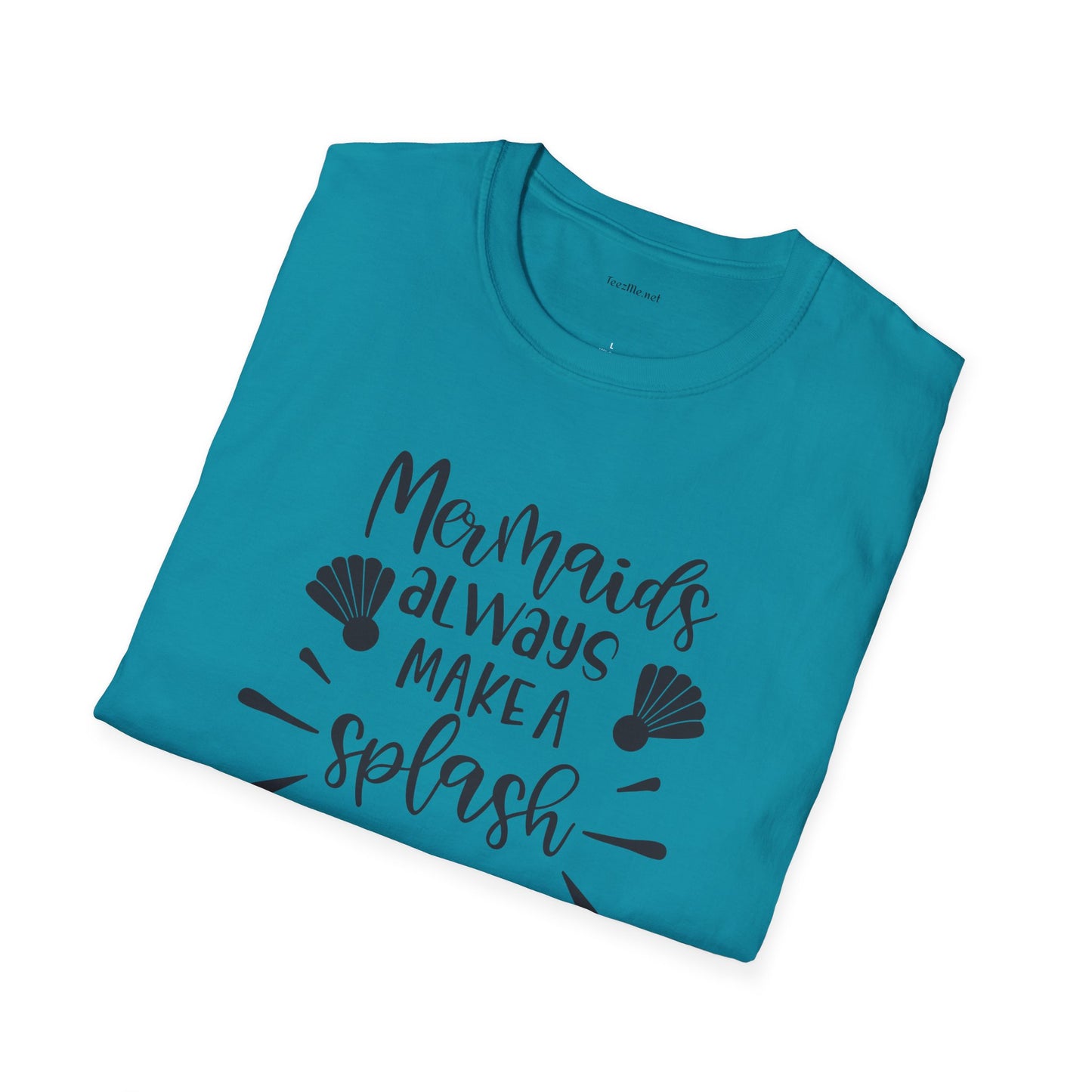 Mermaids make a splash - Unisex Softstyle T-Shirt 100% Cotton Graphic