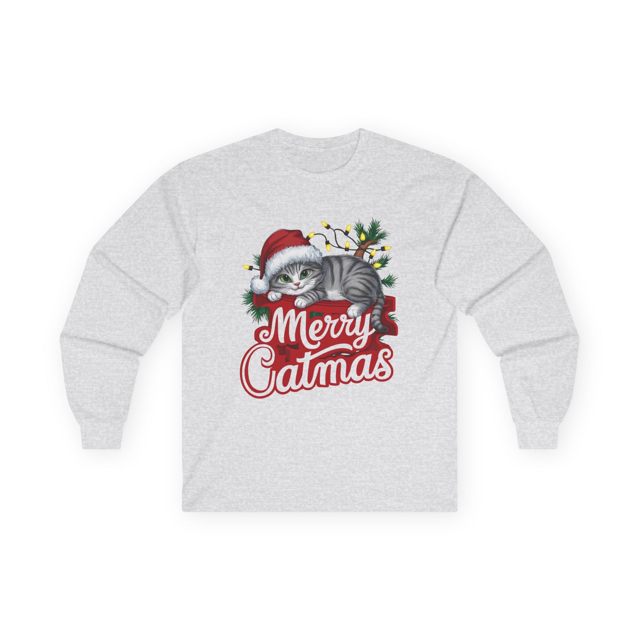 Merry Catmas 01 Unisex Ultra Cotton Long Sleeve Tee