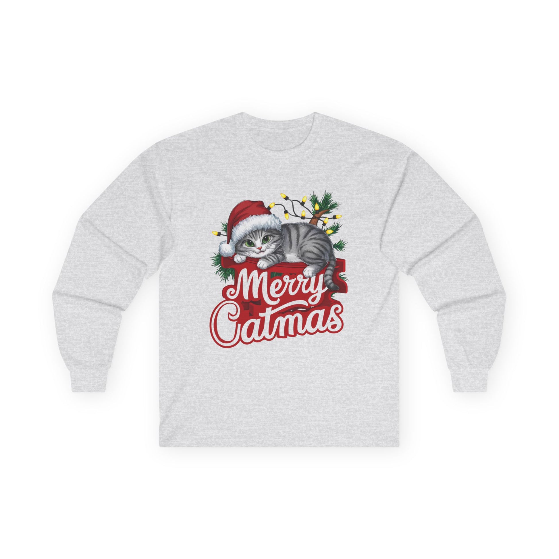 Merry Catmas 01 Unisex Ultra Cotton Long Sleeve Tee