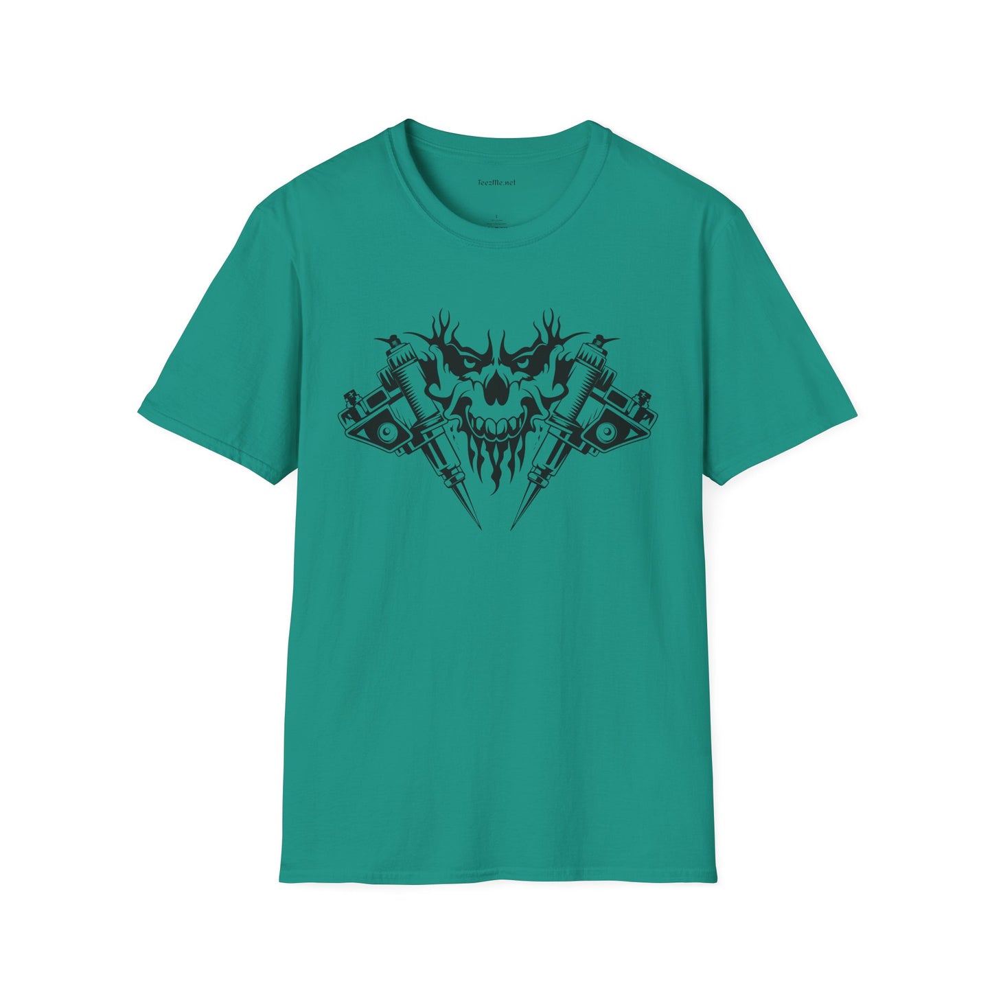 Crossed Tattoo Machine Unisex Soft Style T-Shirt 100% Cotton Graphic