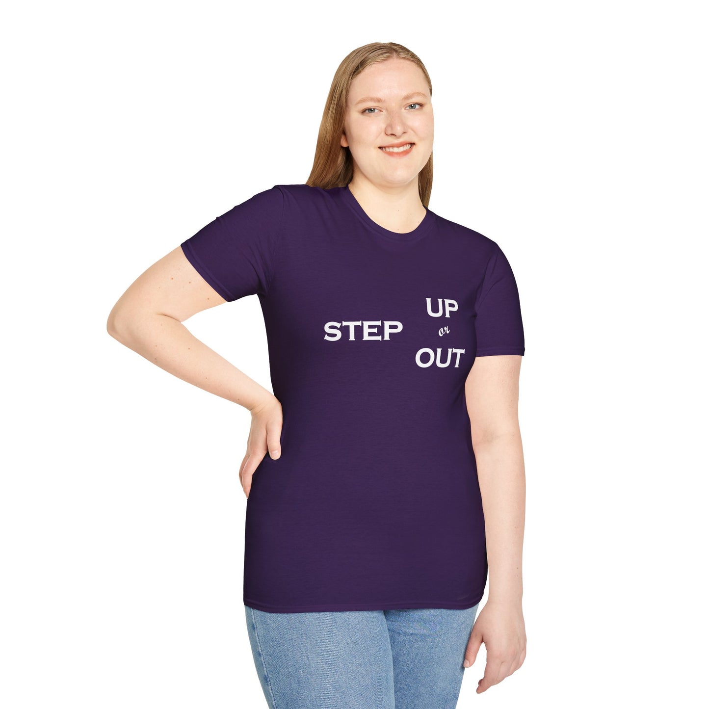 Step Up - Unisex Softstyle T-Shirt 100% Cotton Graphic