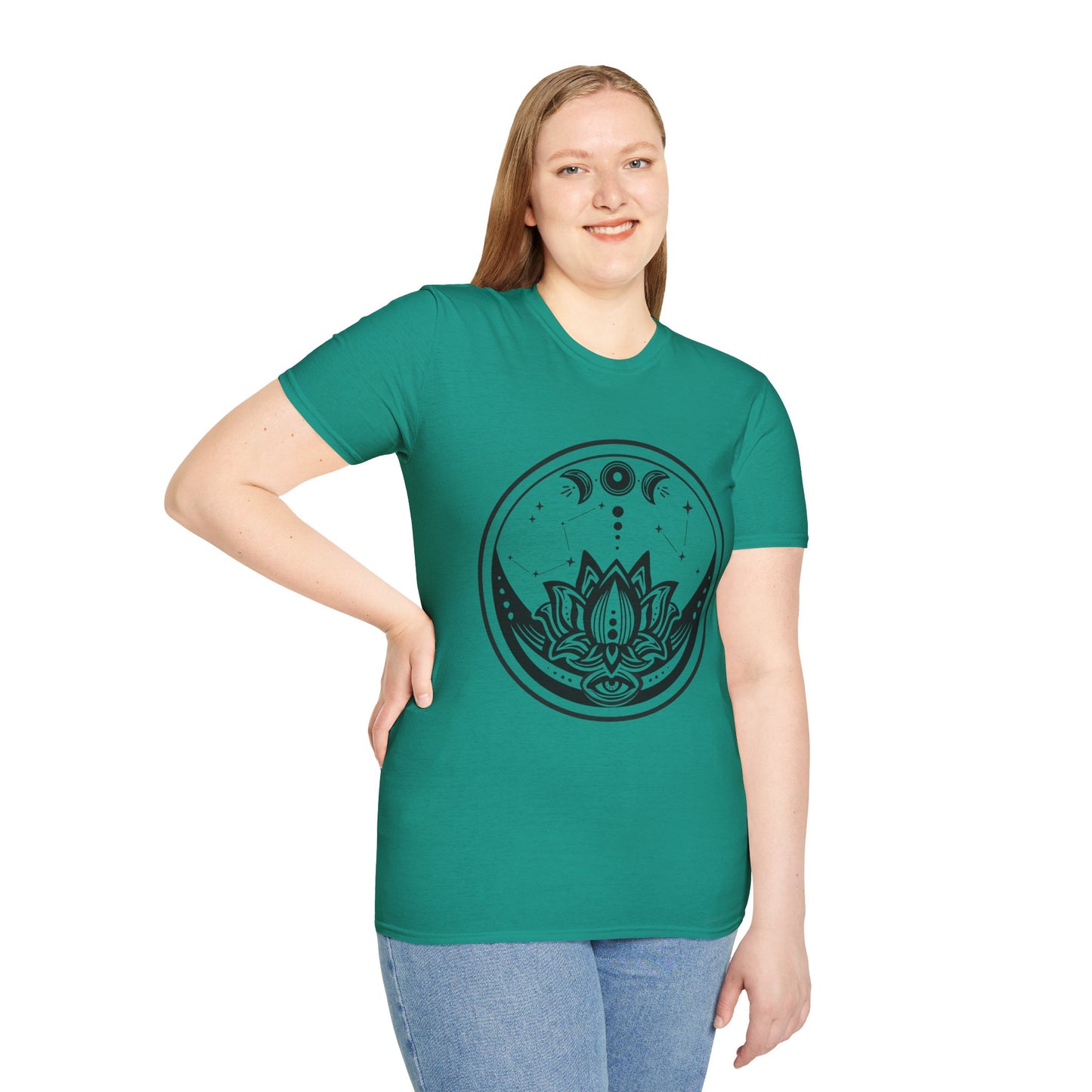Moon Phase - Unisex Softstyle T-Shirt 100% Cotton Graphic
