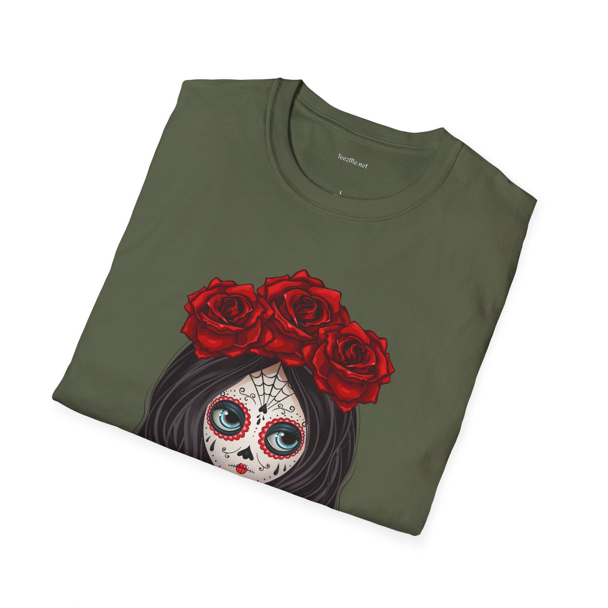 Zombie Girl - Unisex Softstyle T-Shirt 100% Cotton Graphic