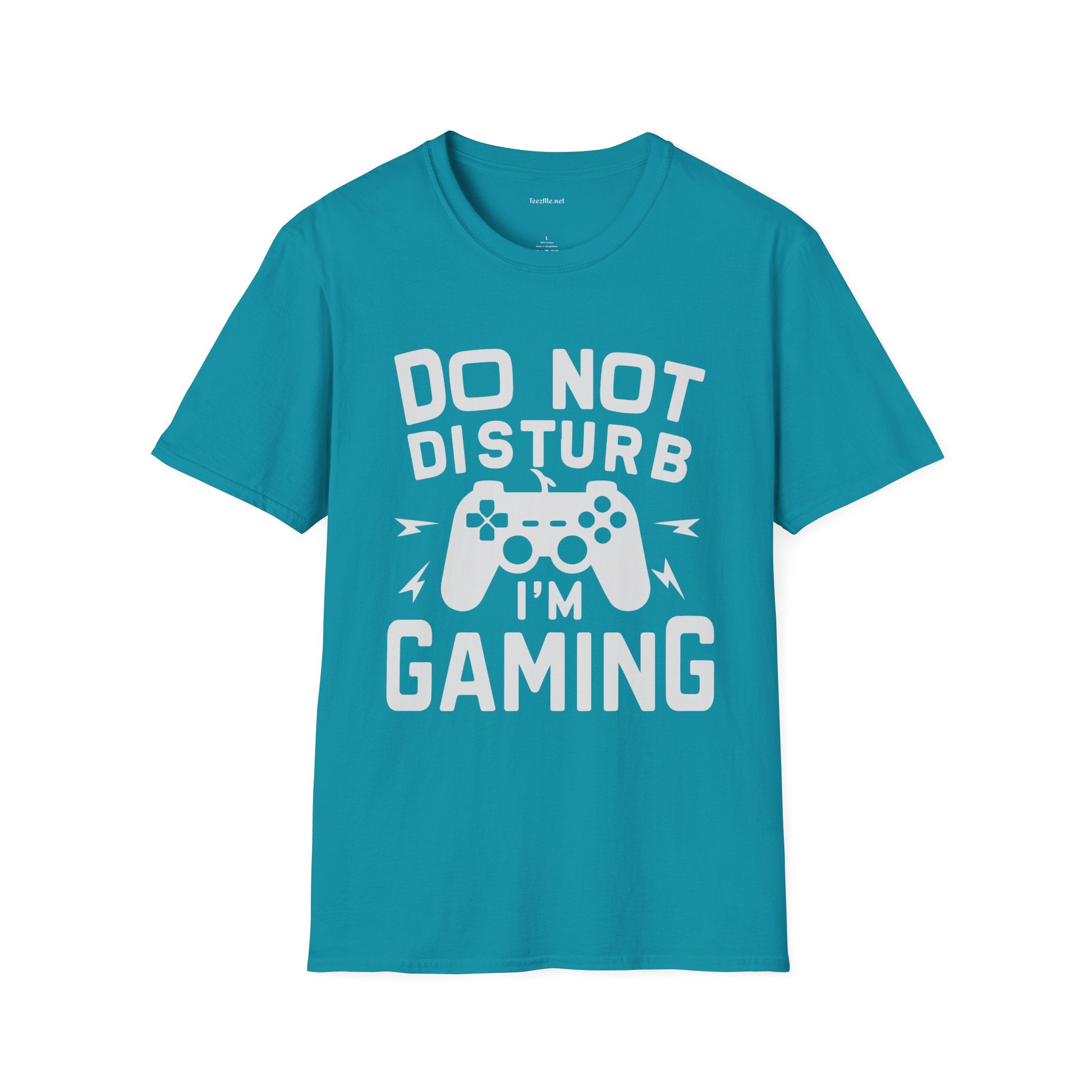 Do Not Disturb I'm Gaming Unisex Softstyle T-Shirt 100% Cotton Graphic