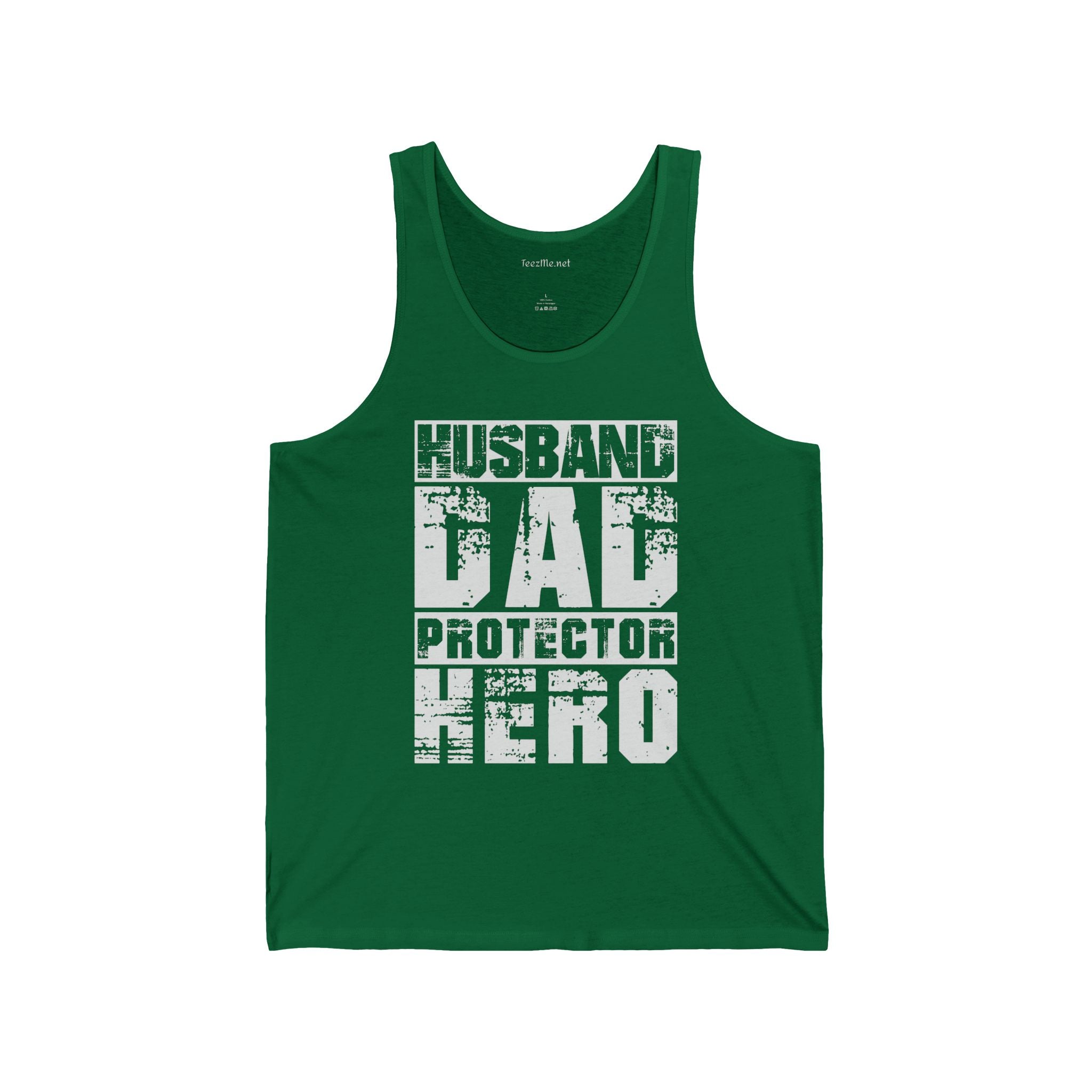Husband Dad Protector Hero Unisex Jersey Tank