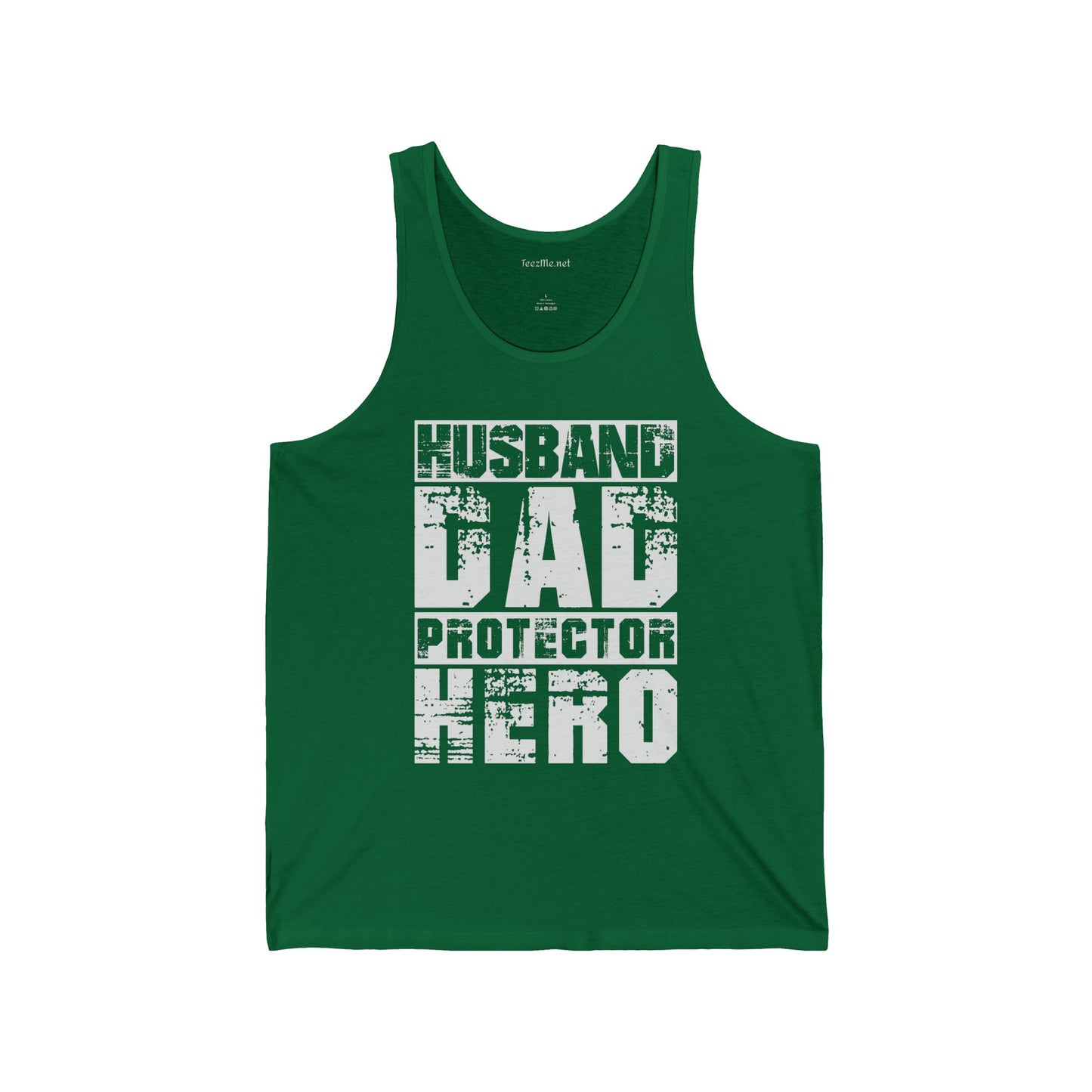 Husband Dad Protector Hero Unisex Jersey Tank