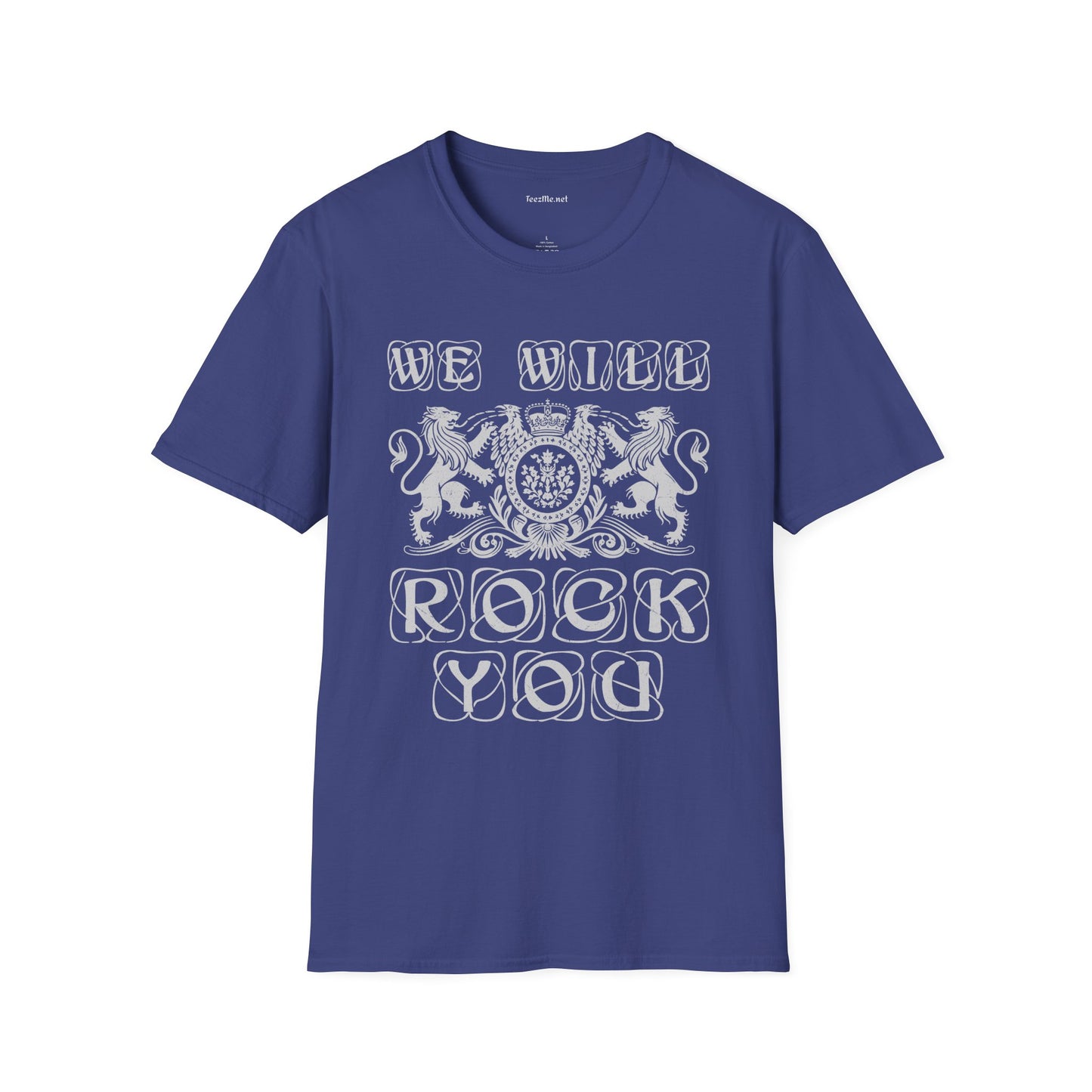 We Will Rock You Unisex SoftStyle T-Shirt 100% Cotton Graphic Music