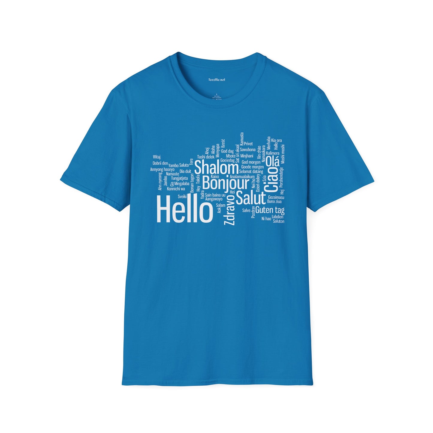 Hello (Multilingual) Unisex Softstyle T-Shirt 100% Cotton