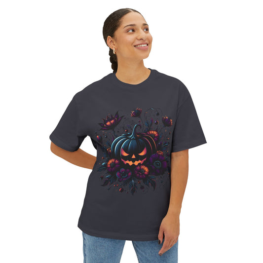 Goth Pumpkin1 - Unisex Oversized Boxy Tee