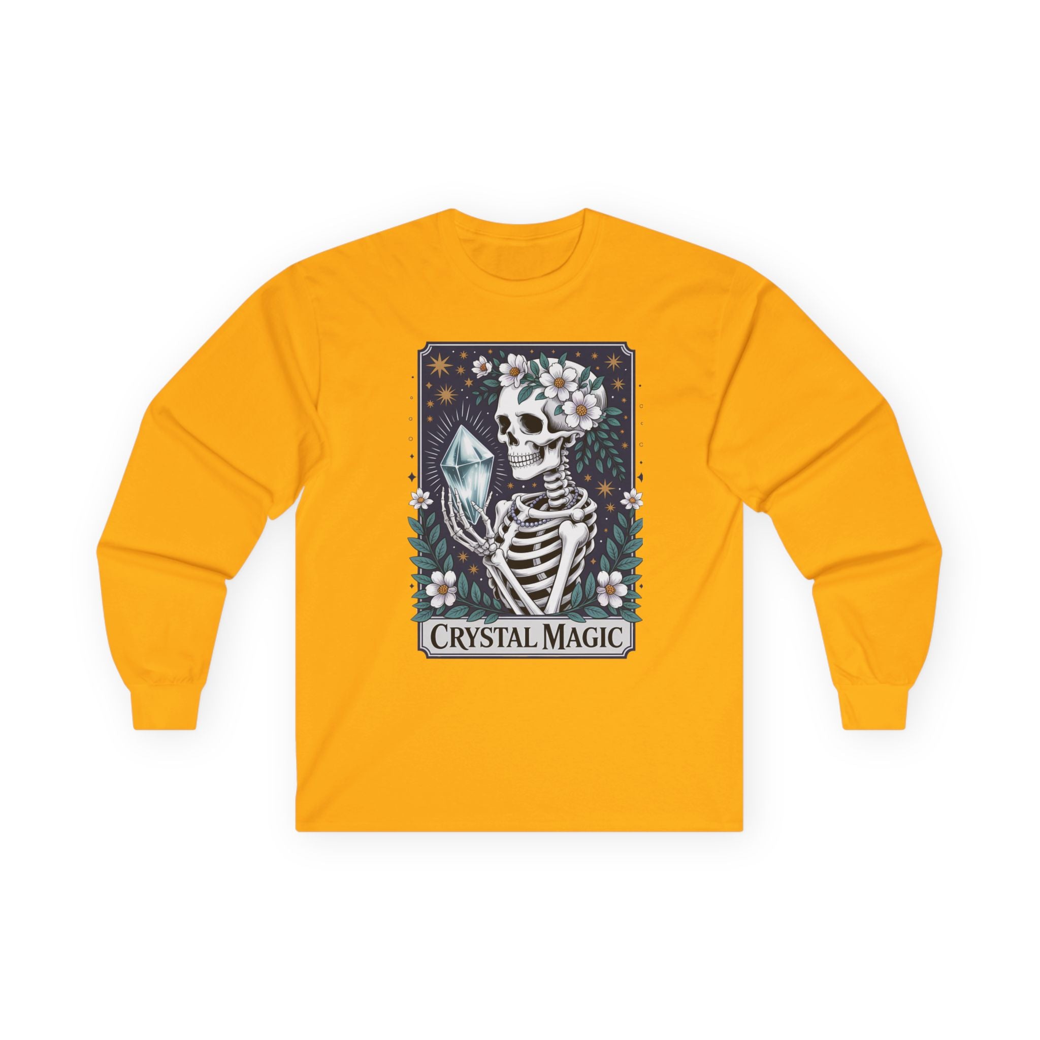 Crystal Magic Skeleton Unisex Ultra Cotton Long Sleeve Tee