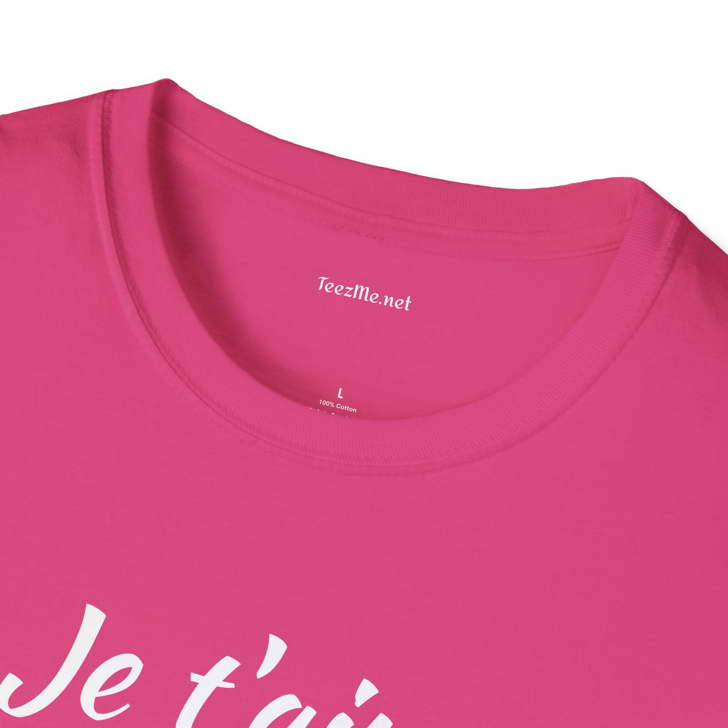 Je t'aime - Unisex Softstyle T-Shirt 100% Cotton Graphic