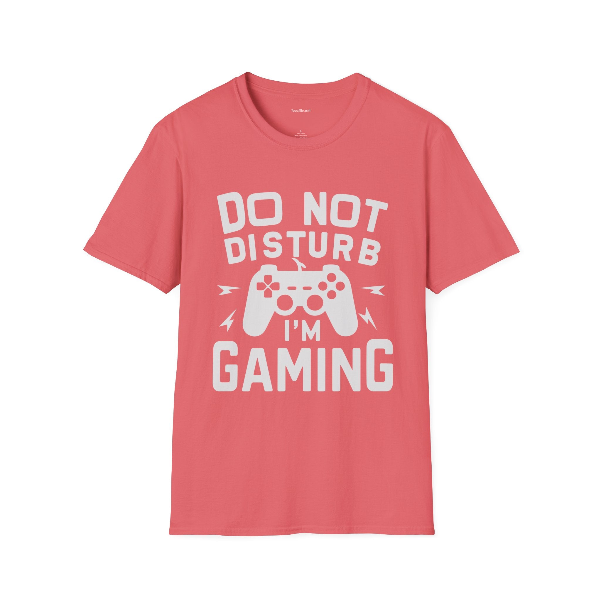 Do Not Disturb I'm Gaming Unisex Softstyle T-Shirt 100% Cotton Graphic