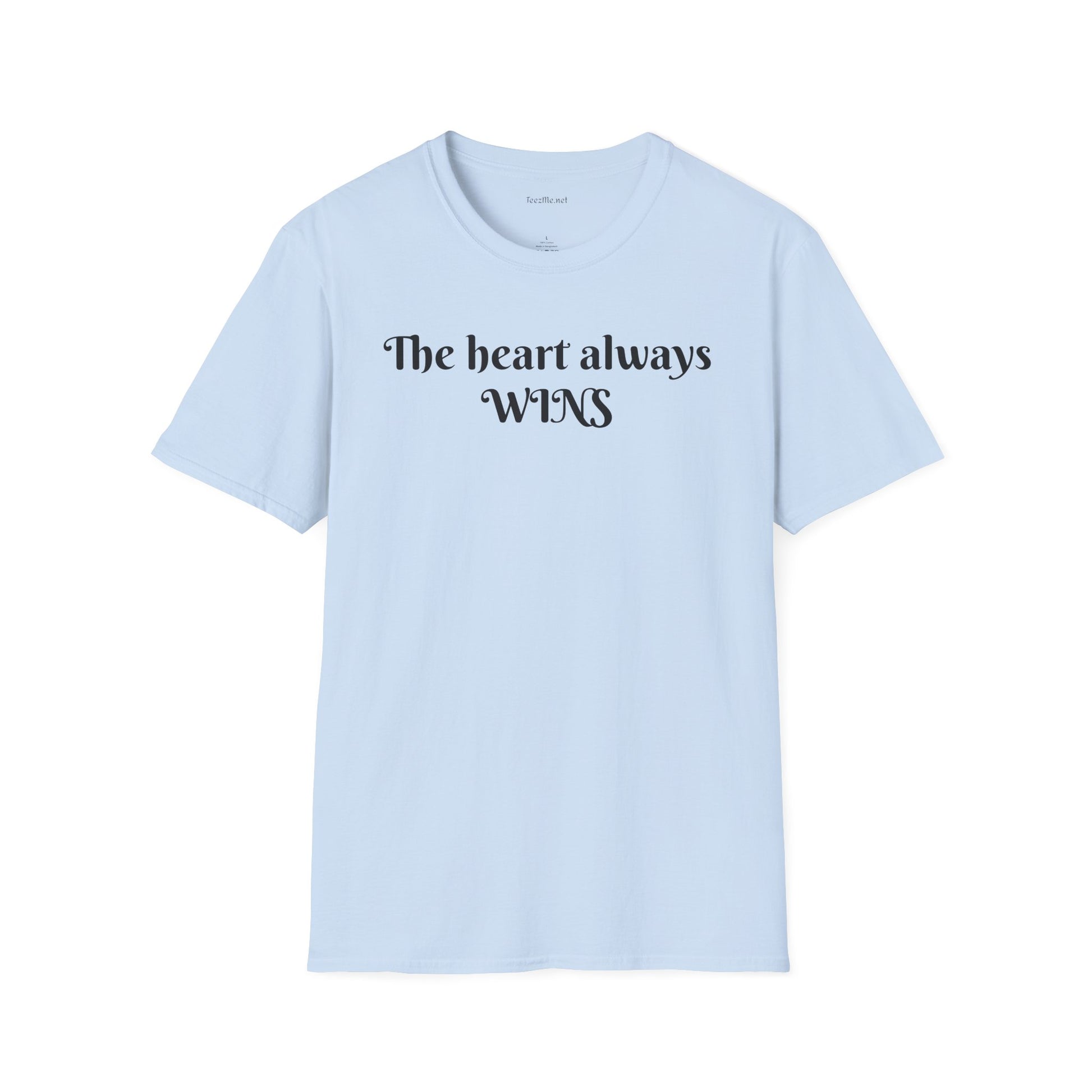 The heart always wins - Unisex Softstyle T-Shirt 100% Cotton Graphic