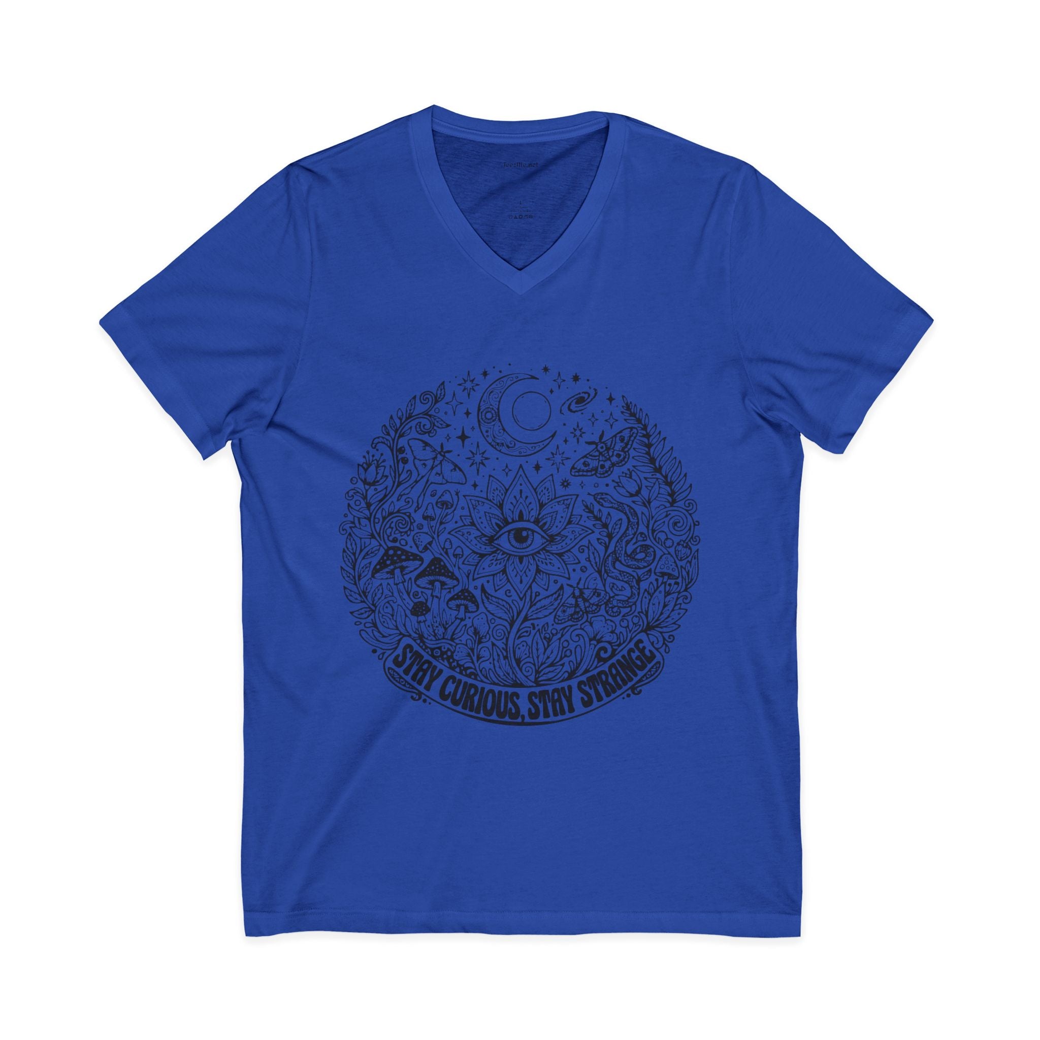 Stay Curious Stay Strong V-Neck Tee