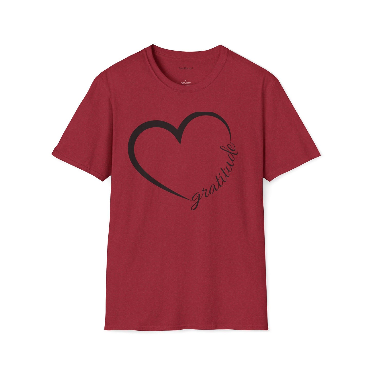 Gratitude Unisex Softstyle T-Shirt 100% Cotton Graphic