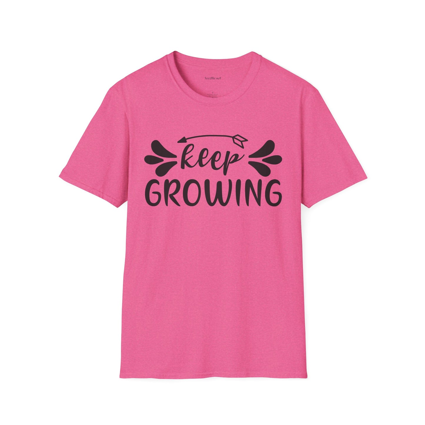 Keep Growing 03 Unisex Soft Style T-Shirt 100% Cotton Graphic