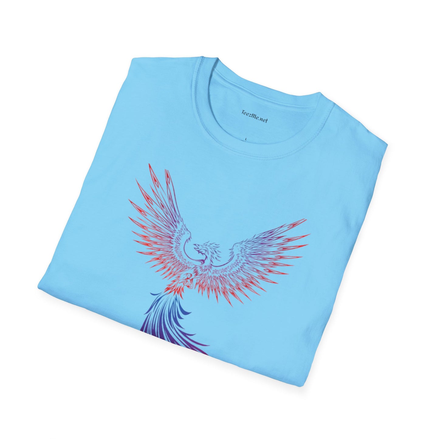 Phoenix rising (image)- Unisex Softstyle T-Shirt 100% Cotton Graphic