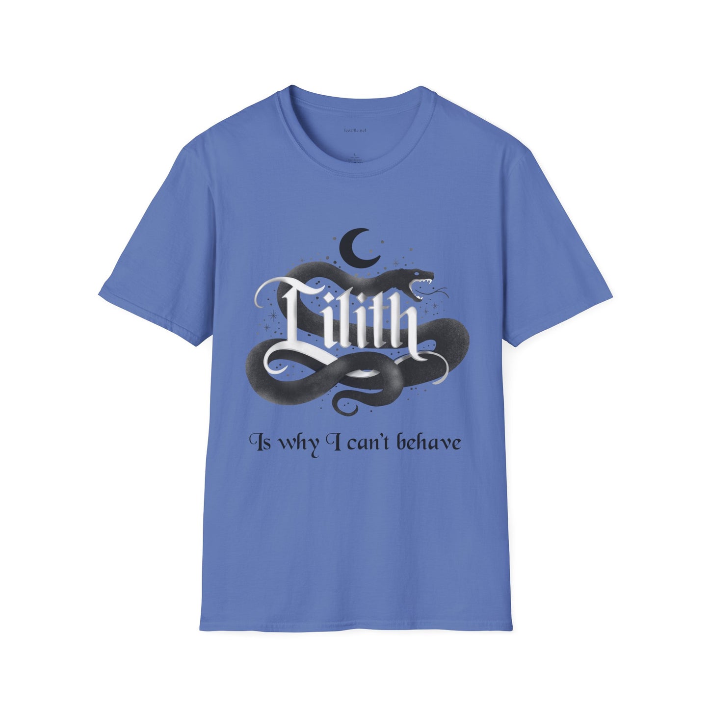 Lilith Is Why I Can't Behave Unisex Softstyle T-Shirt 100% Cotton Graphic