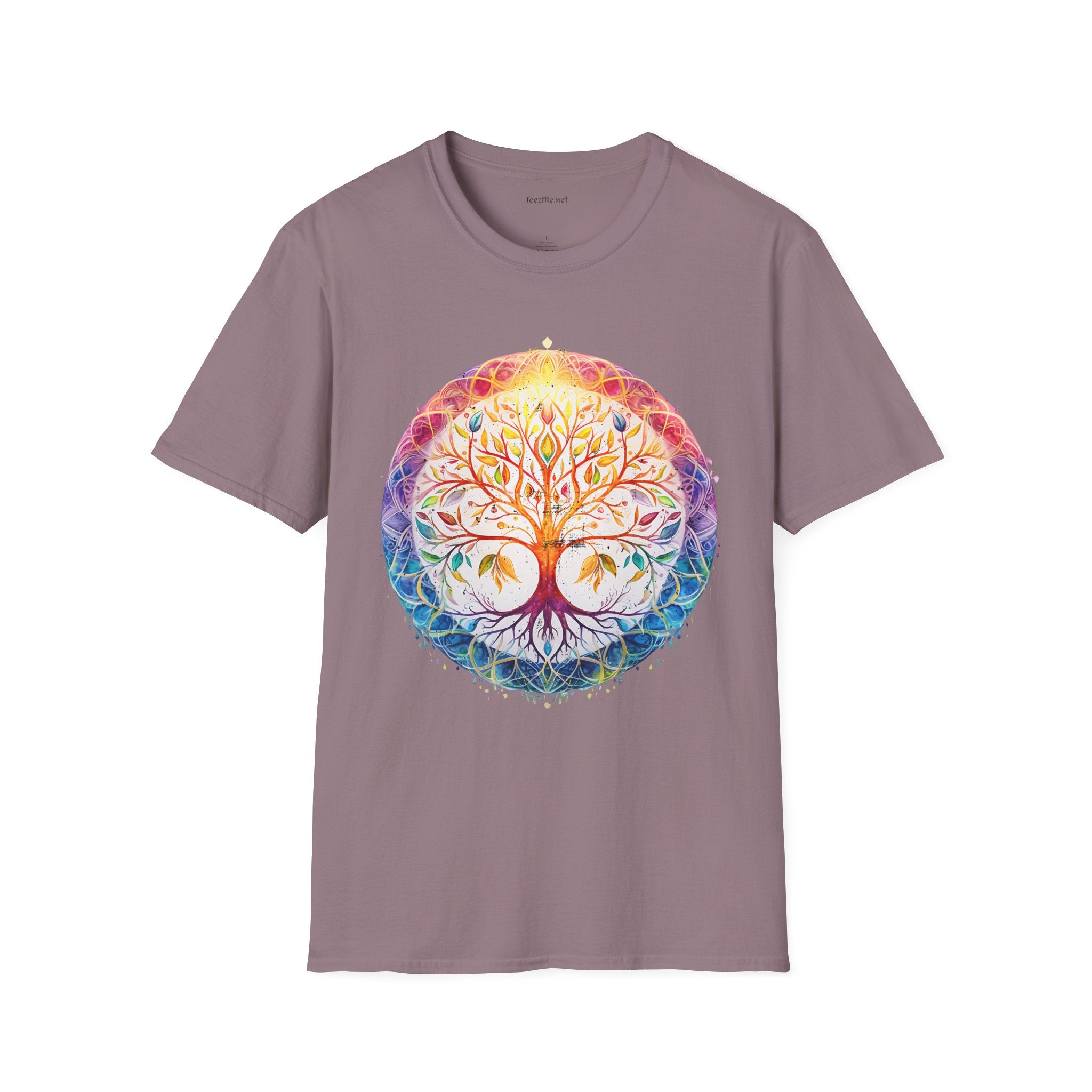 Mandala Tree - Unisex Softstyle T-Shirt 100% Cotton Graphic