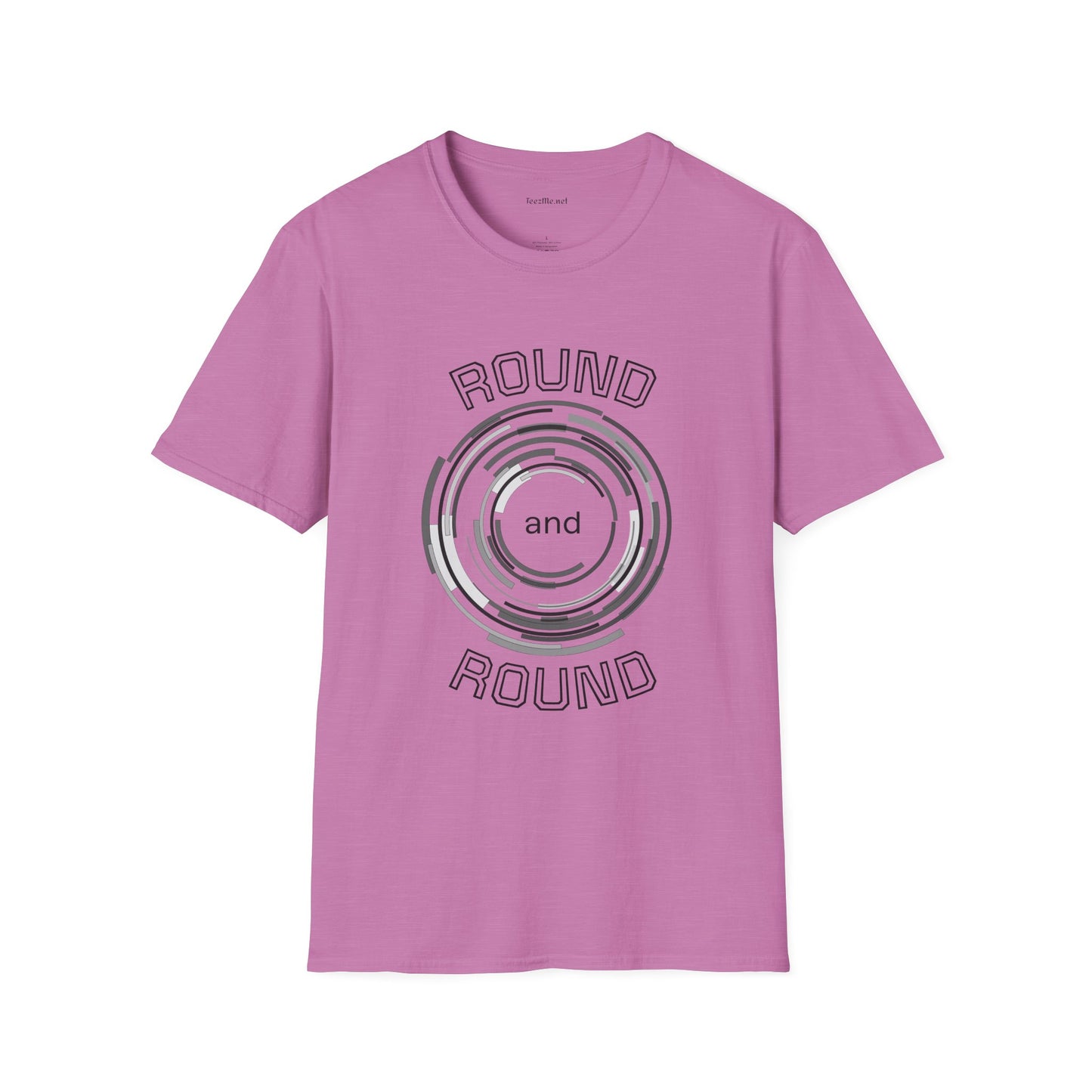 Round and Round - Unisex Softstyle T-Shirt 100% Cotton Graphic