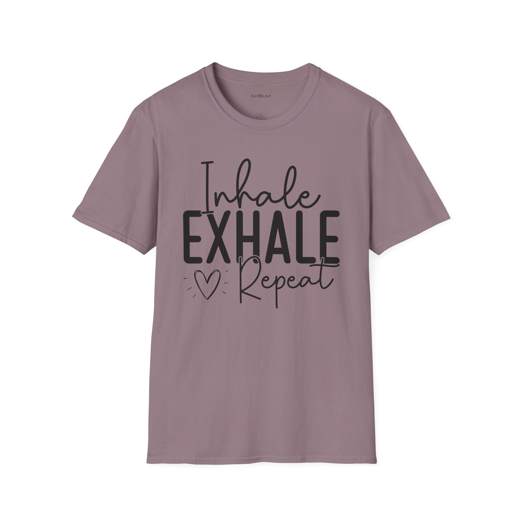 Inhale Exhale - Unisex Softstyle T-Shirt 100% Cotton Graphic