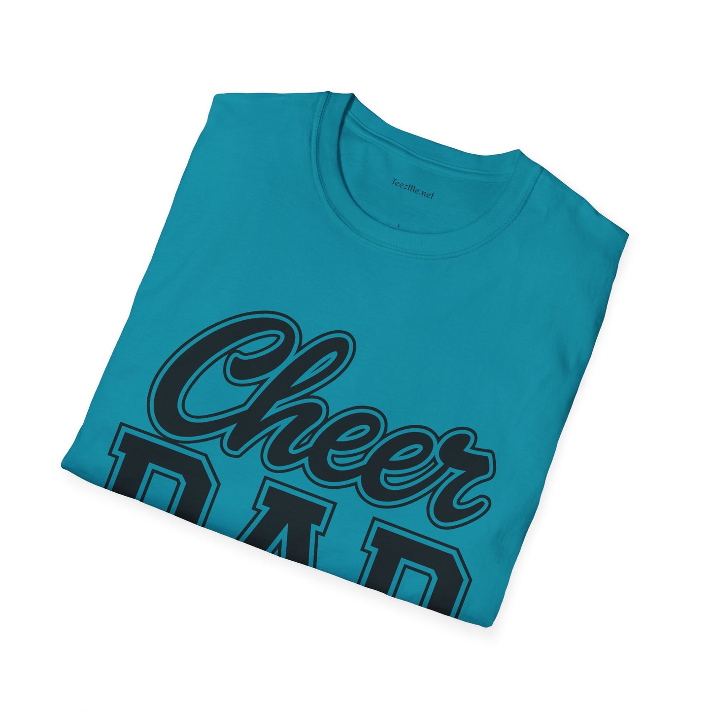 Cheer Dad Unisex Soft Style T-Shirt 100% Cotton Graphic